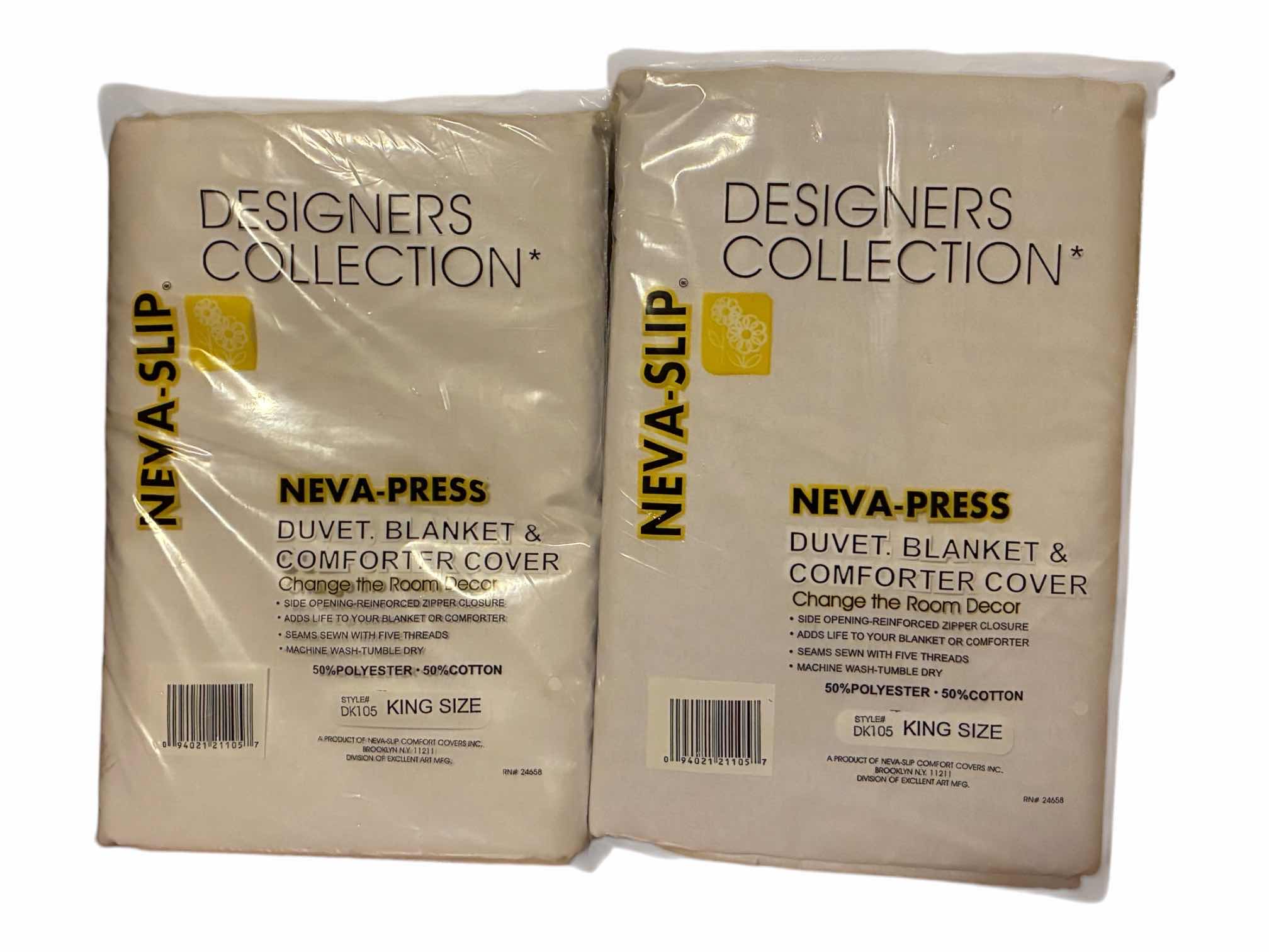 Photo 1 of DESIGNERS COLLECTION NEVA-SLIP KING SIZE DUVET BLANKET/COMFORTER COVERS (2)