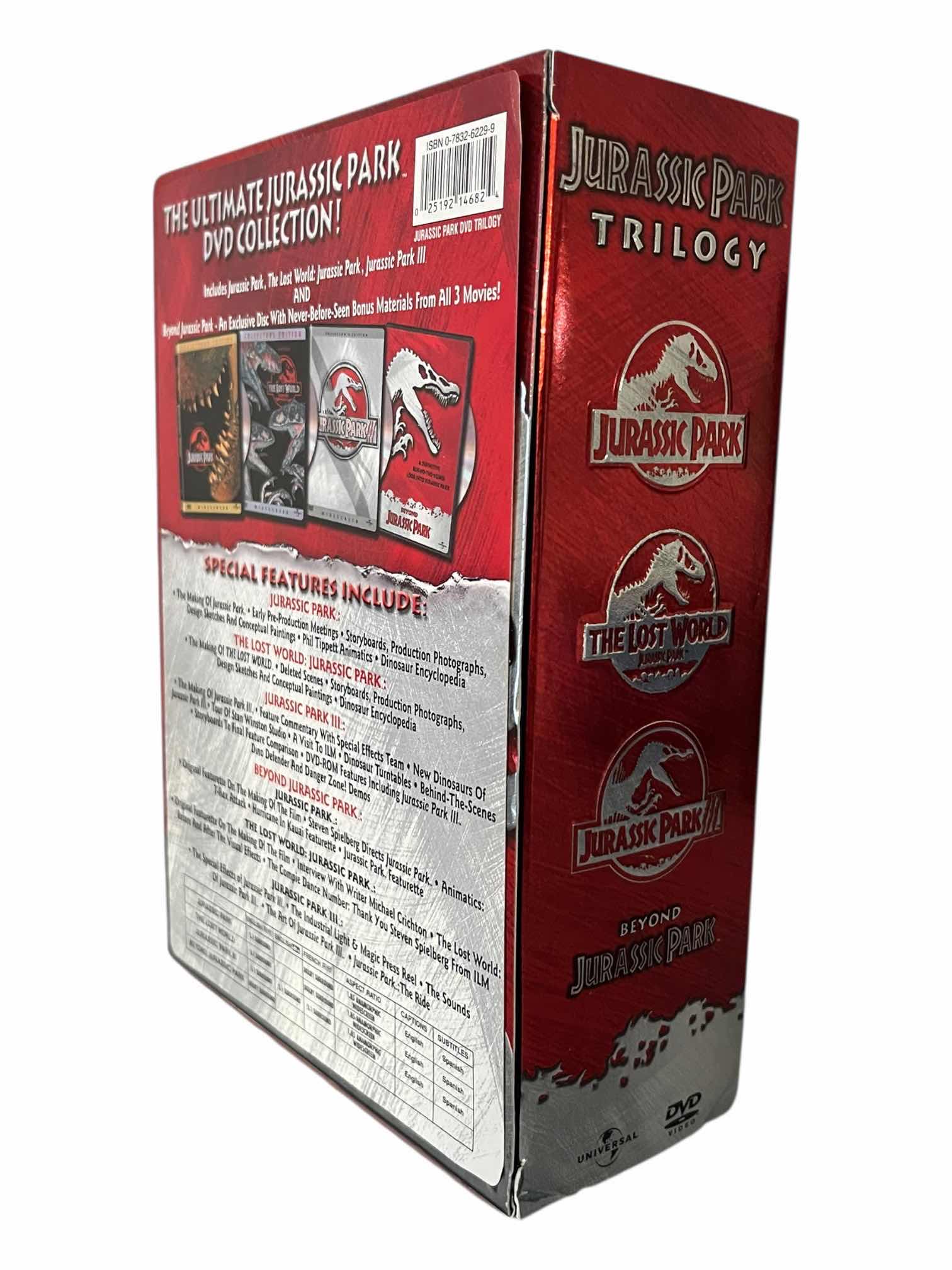 Photo 1 of JURASSIC PARK TRILOGY DVD MOVIE SET