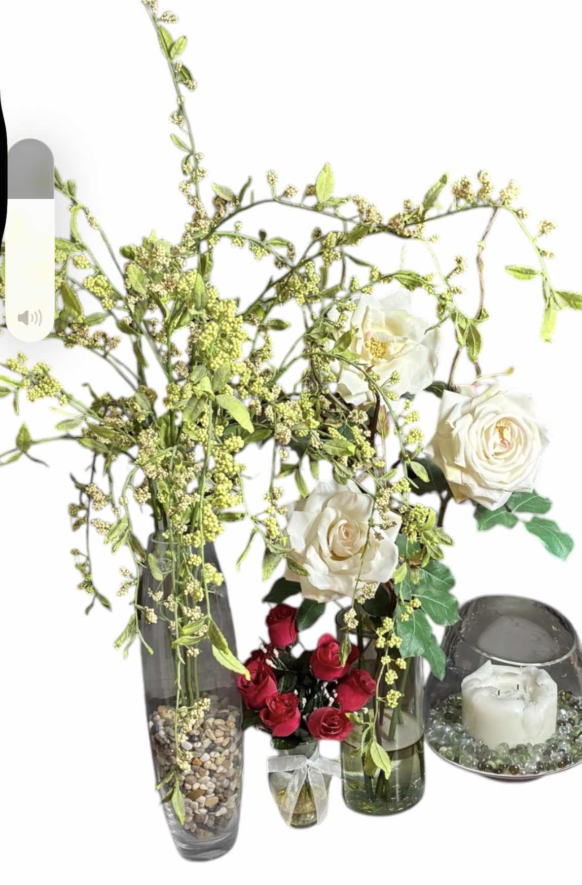 Photo 1 of GLASS VASE FLORAL DECOR-VARIOUS STYLES & SIZES