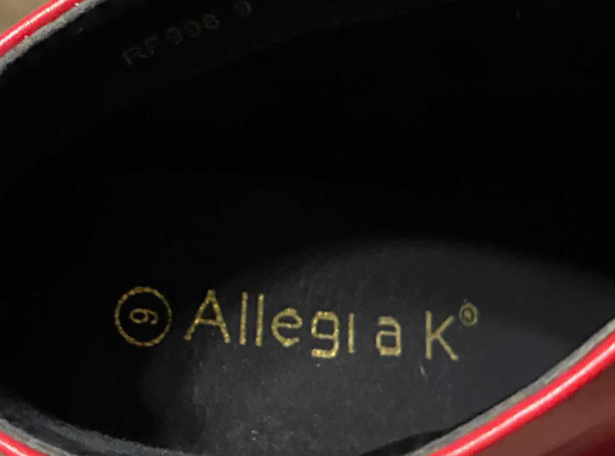 Photo 1 of ALLEGIAK RED HEELED BOOTS BOOTIES WOMEN’S SIZE 9 $39