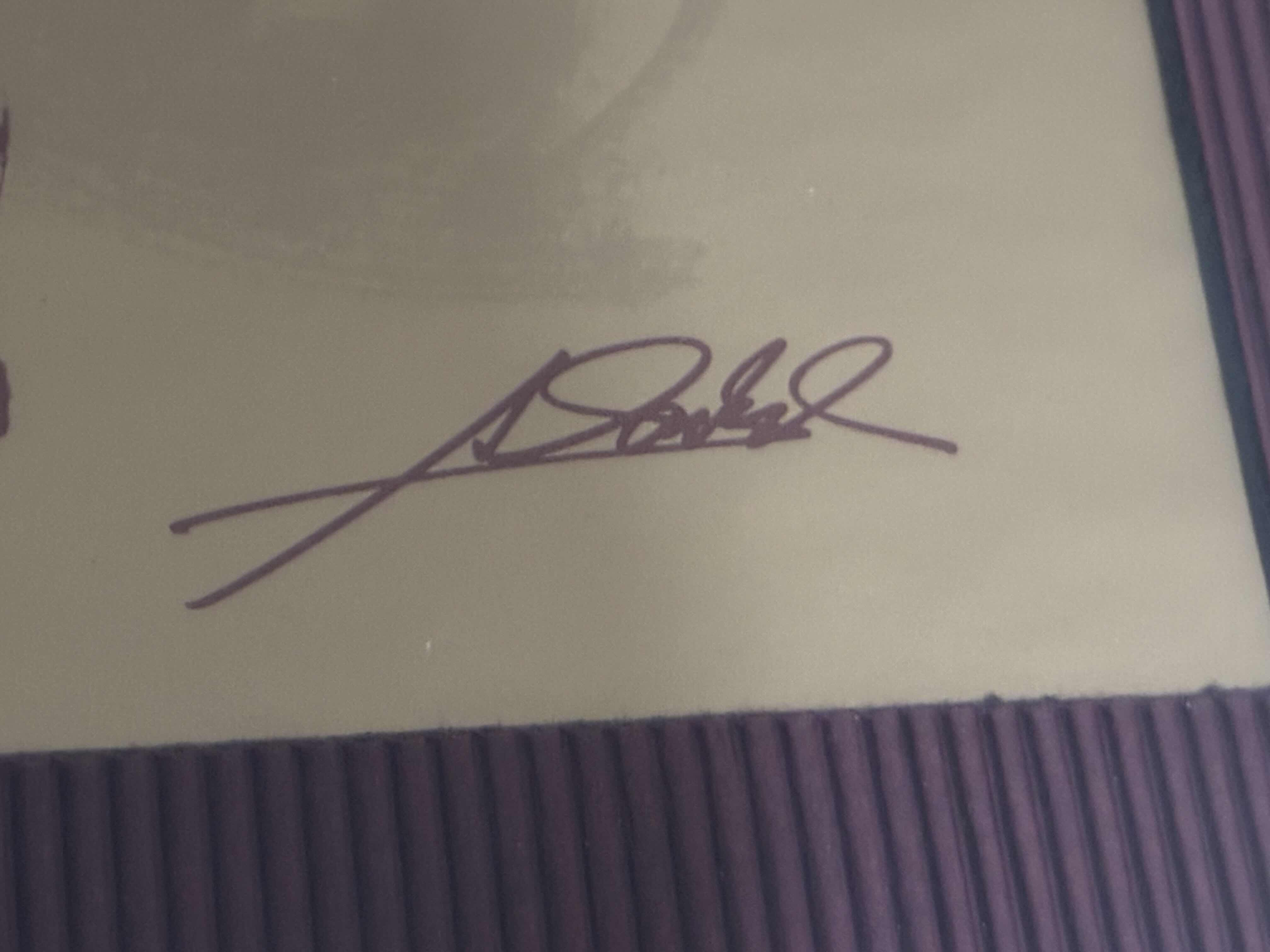 Photo 1 of BODY LANGUAGE FIGURES EMBRACING FRAMED ARTWORK BY ALFRED GOKEL 19” X 19”