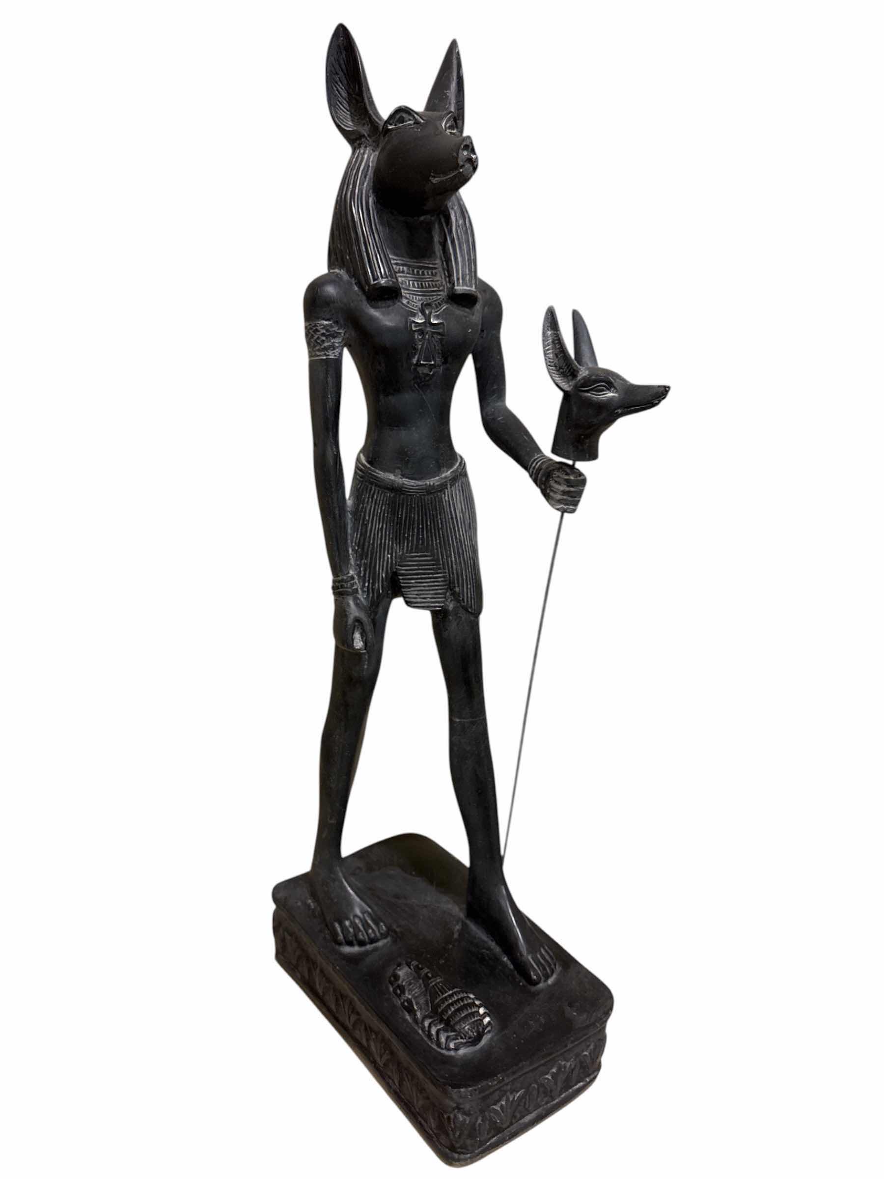 Photo 1 of RESIN STATUE OF GOD ANUBIS 23.25”