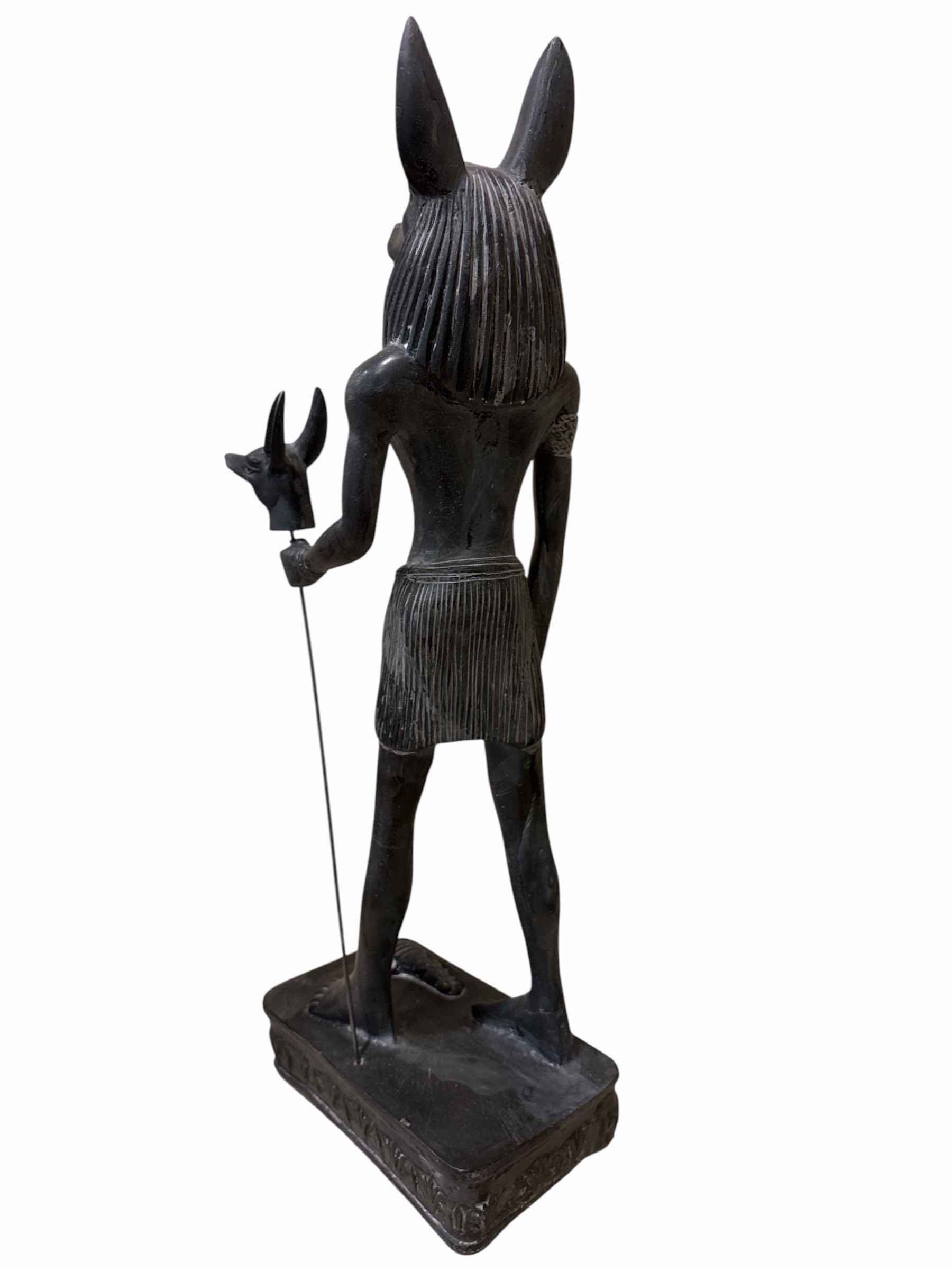 Photo 1 of RESIN STATUE OF GOD ANUBIS 23.25”