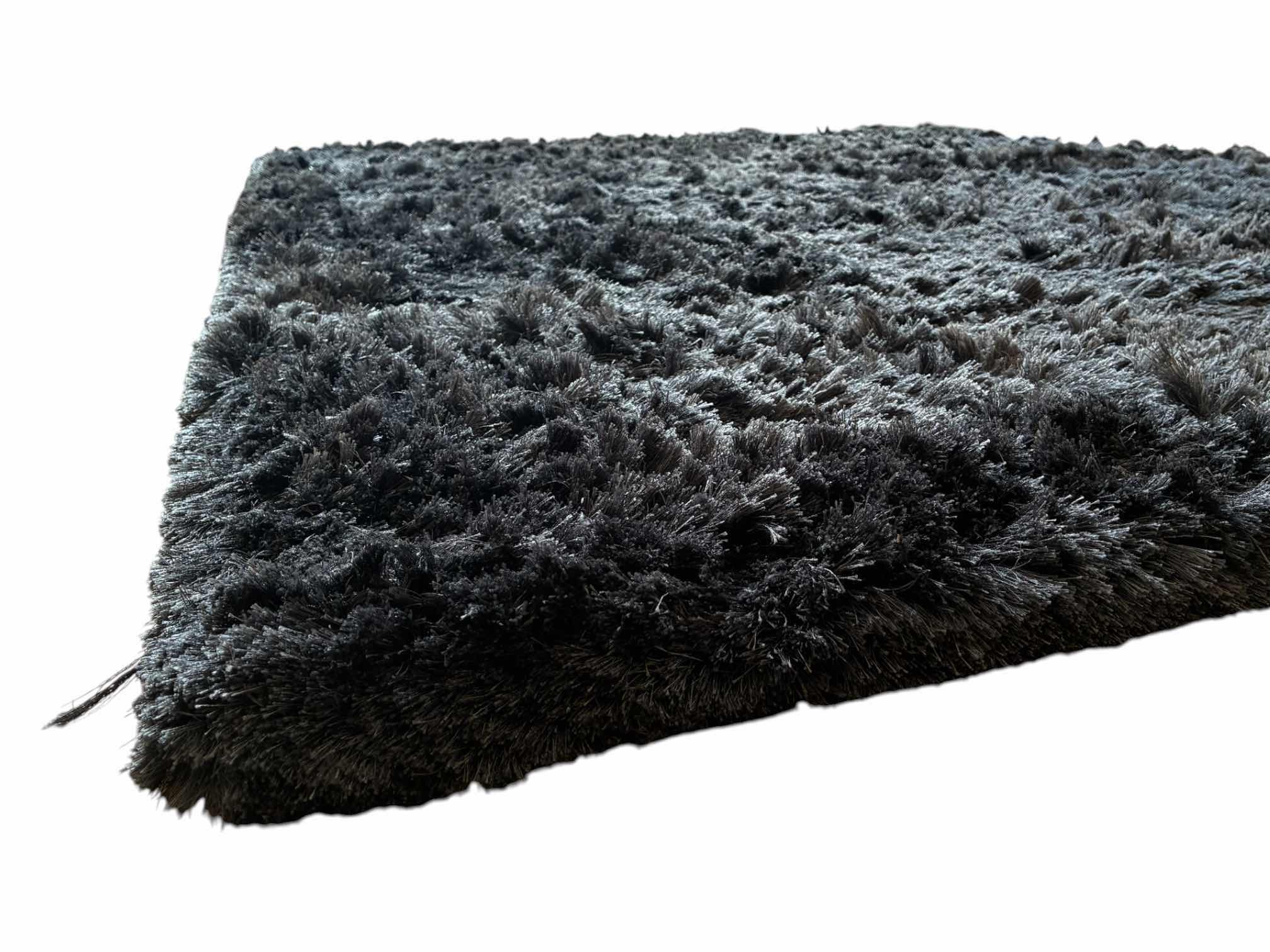 Photo 1 of LINIE DESIGN MALTINO DARK GREY POLYESTER SHAG WOOL AREA RUG 6'6" X 9'8" $2261