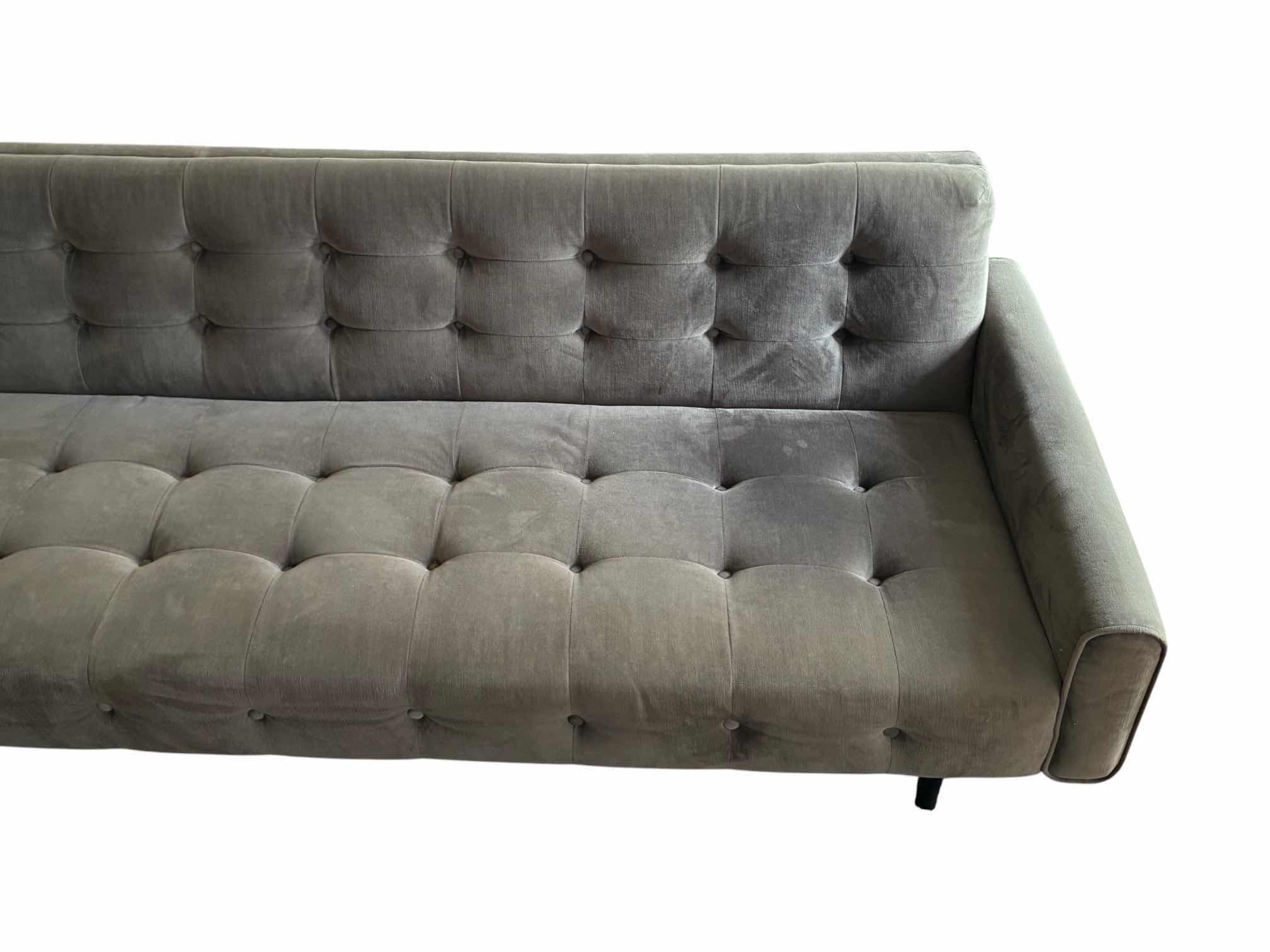 Photo 1 of JONATHAN ADLER FURNITURE BERGAMO GRAPHITE RUTLEDGE GRAND SOFA $2995