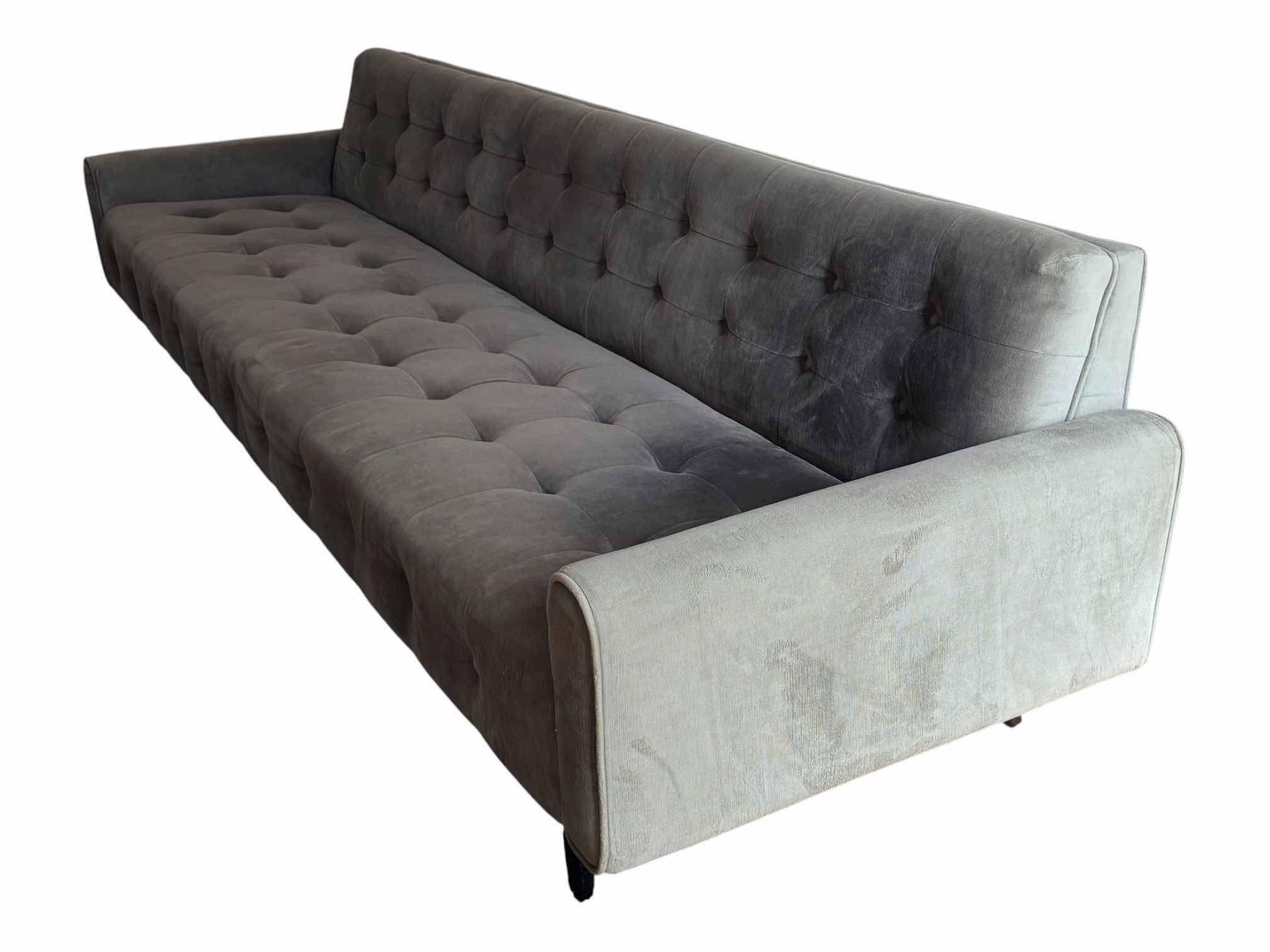 Photo 1 of JONATHAN ADLER FURNITURE BERGAMO GRAPHITE RUTLEDGE GRAND SOFA $2995