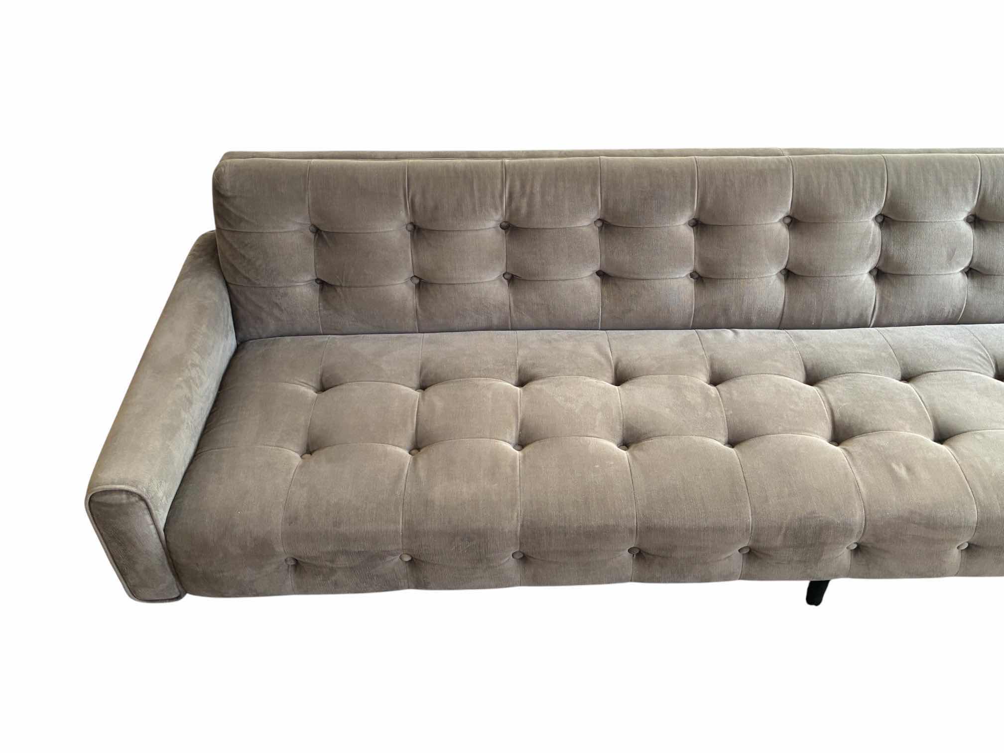 Photo 1 of JONATHAN ADLER FURNITURE BERGAMO GRAPHITE RUTLEDGE GRAND SOFA $2995