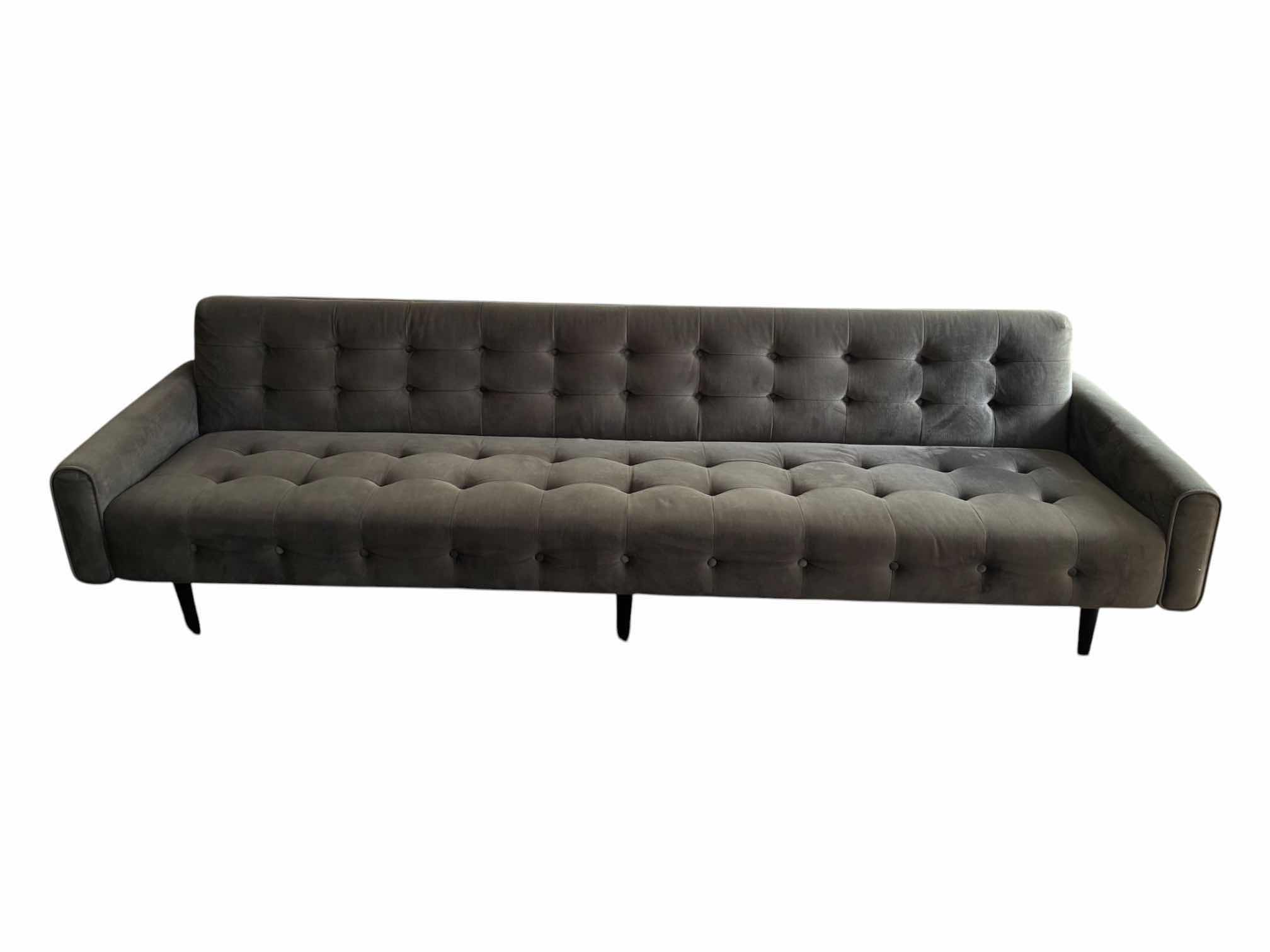 Photo 1 of JONATHAN ADLER FURNITURE BERGAMO GRAPHITE RUTLEDGE GRAND SOFA $2995