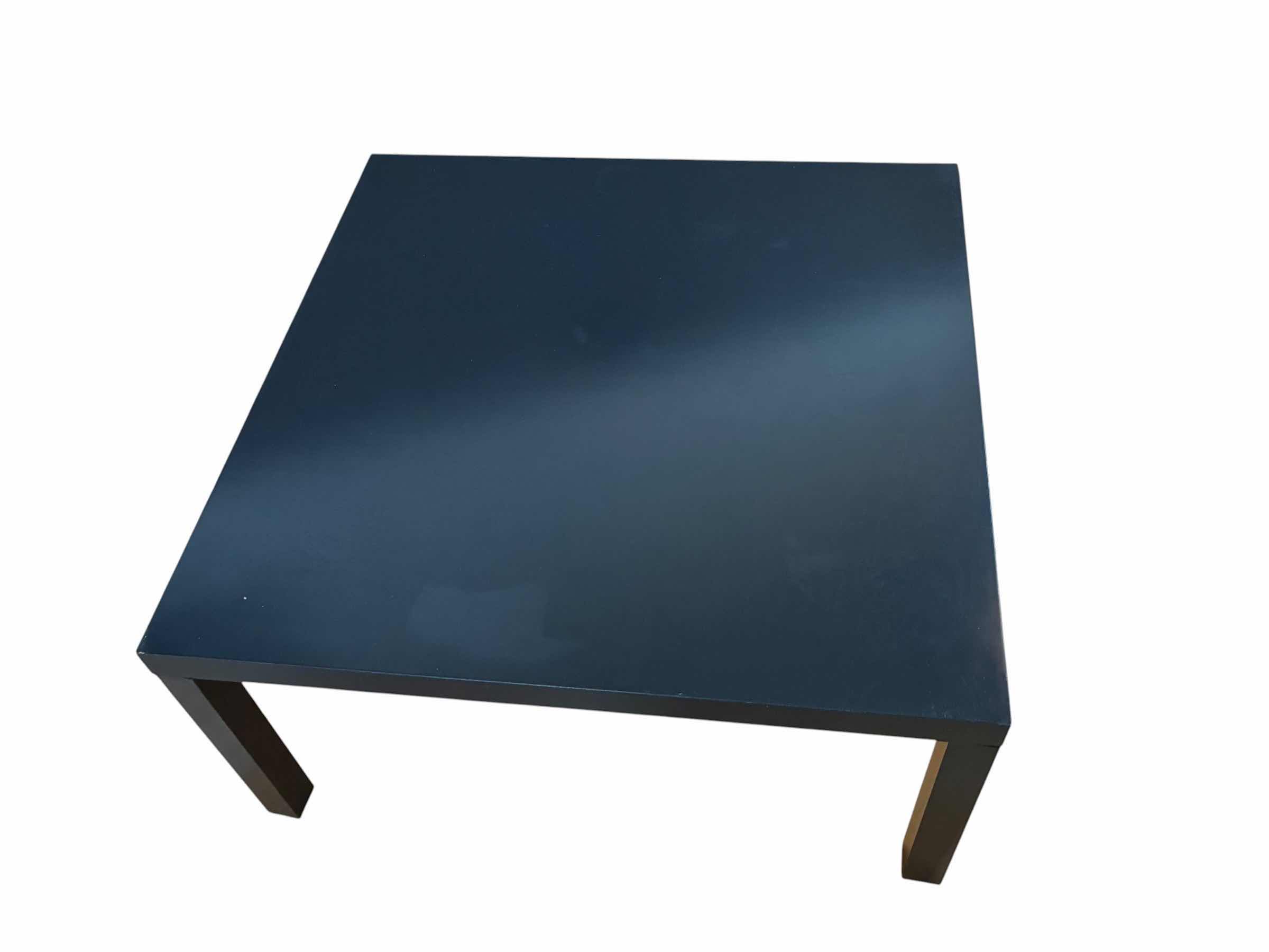 Photo 1 of BLACK LAMINATE SQUARE COFFEE TABLE 36” X 18”