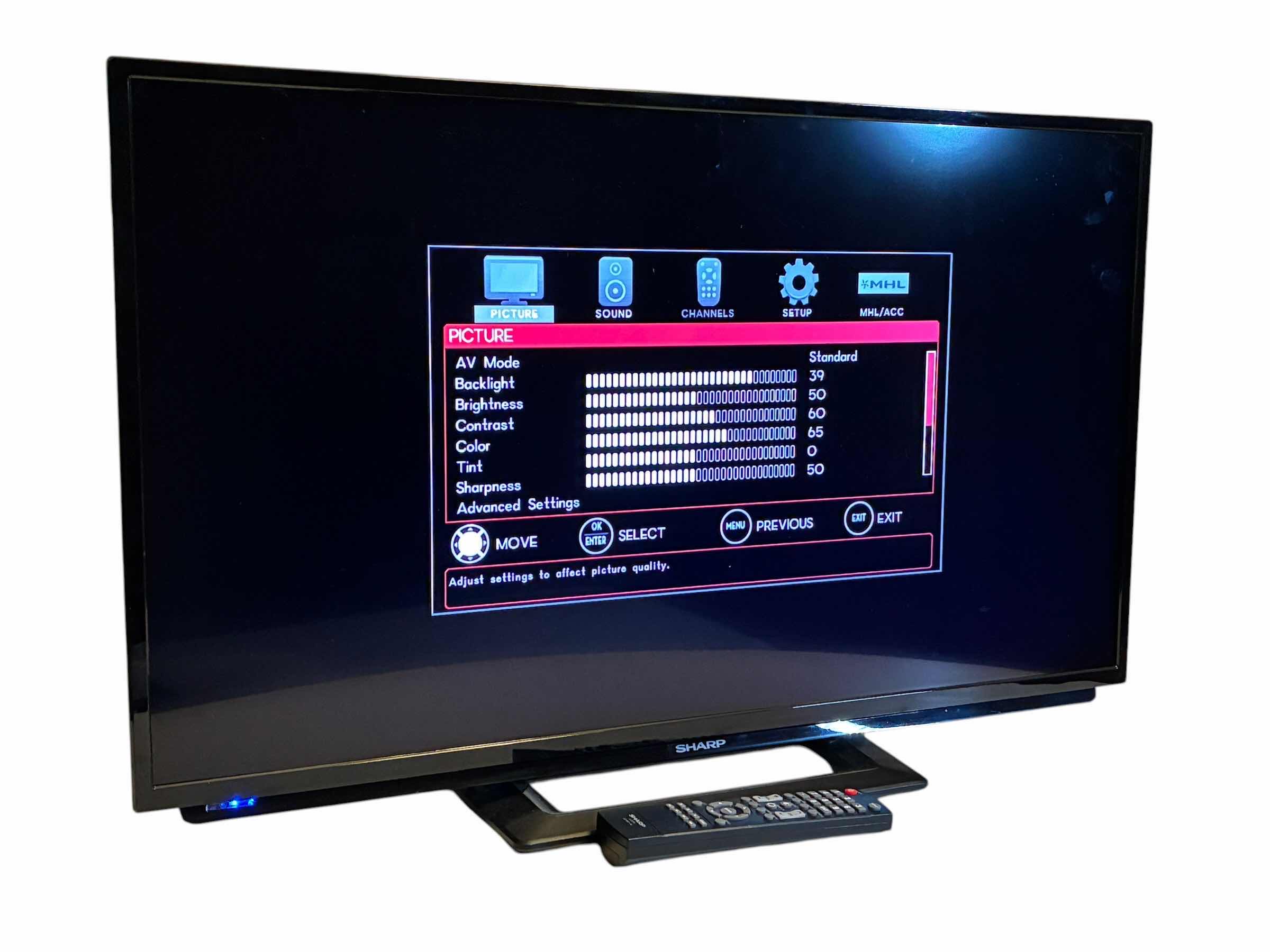 Photo 1 of SHARP 32” LCD TV W REMOTE LC-32LB261U