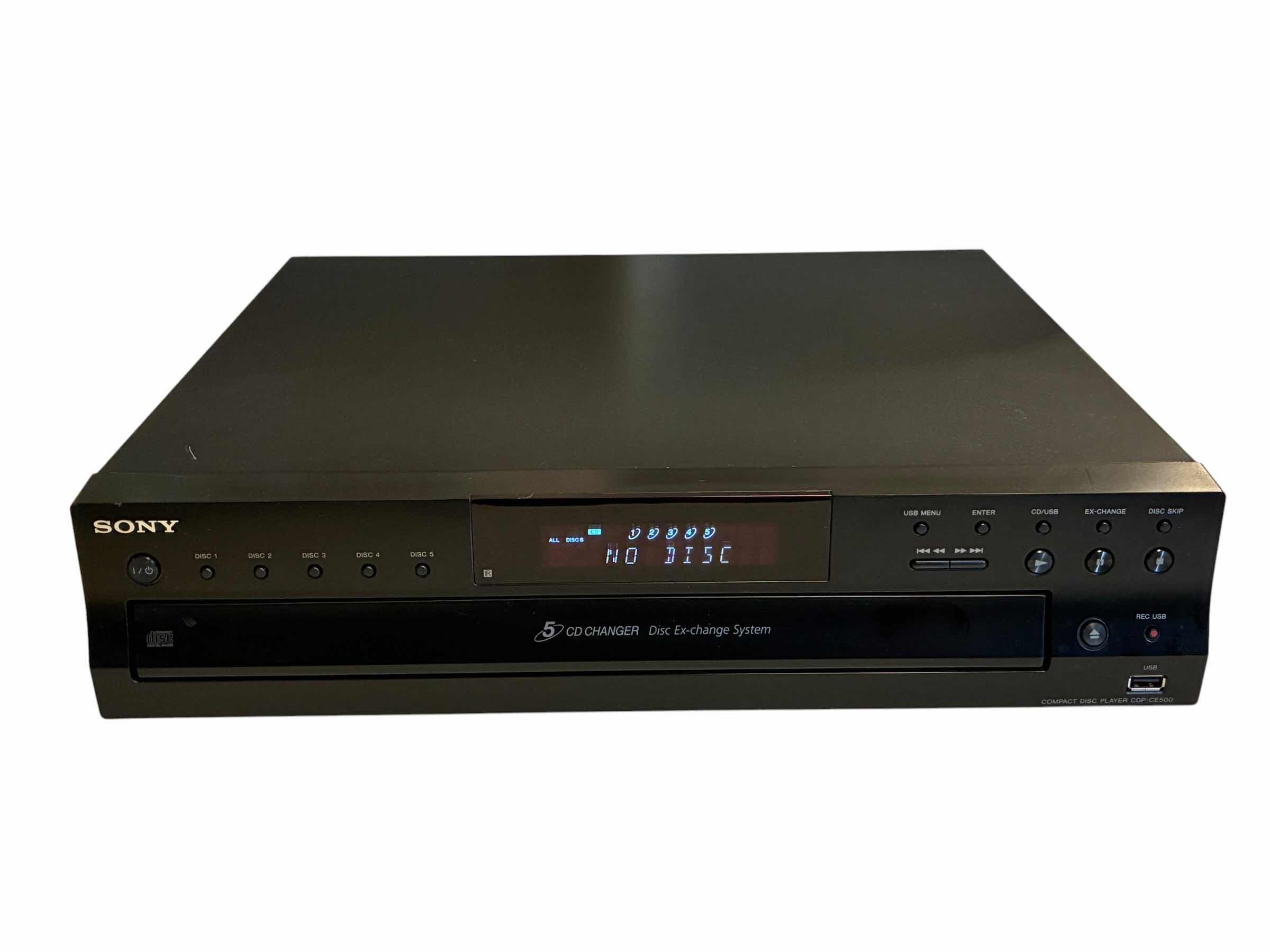 Photo 1 of SONY 5 CD CHANGER DISC EXCHANGE SYSTEM W REMOTE CDP-CE500 & HDMI 
CONVERTER KIT