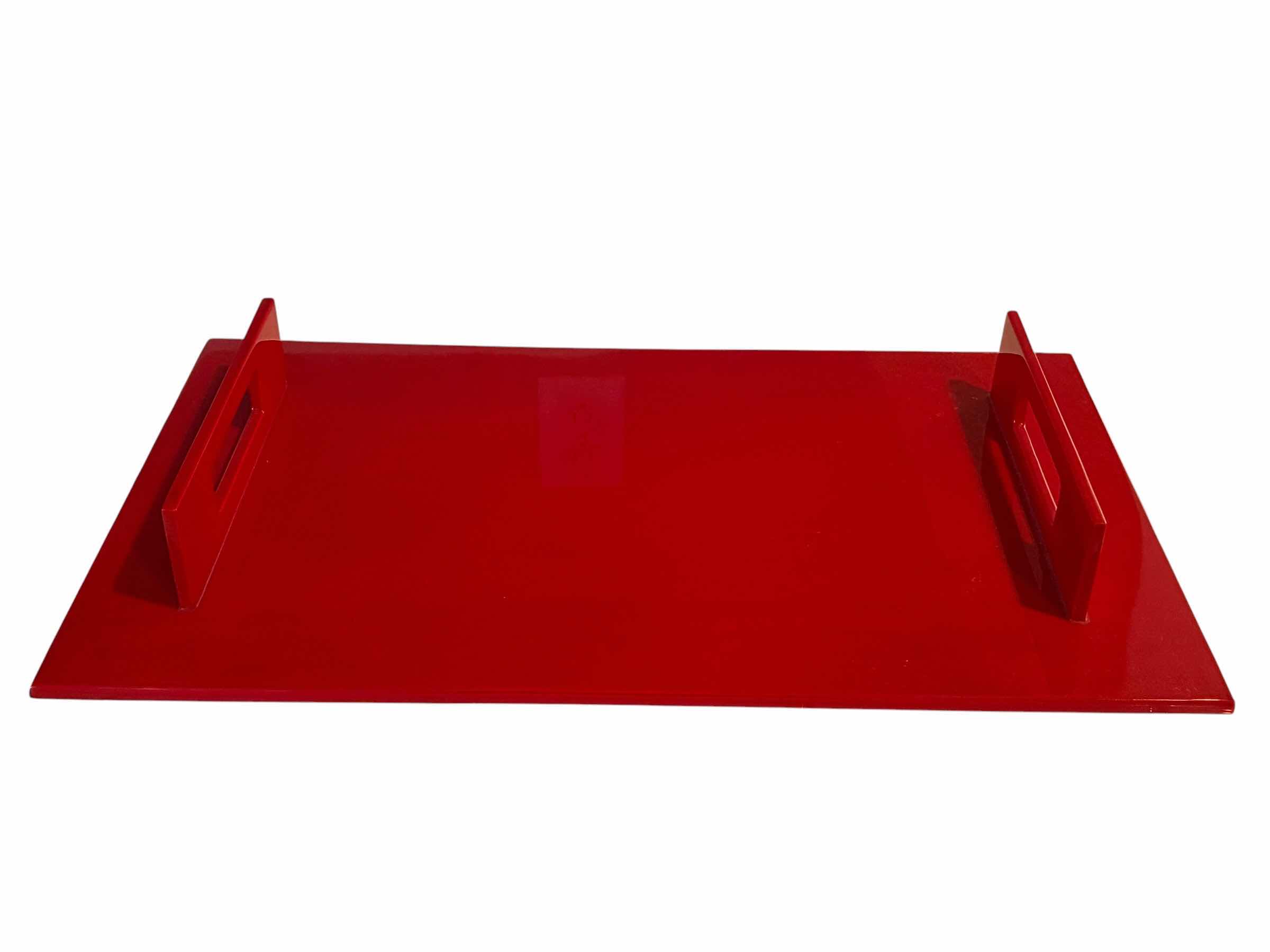 Photo 1 of MODERN RED SERVING TRAY 20” X 12”