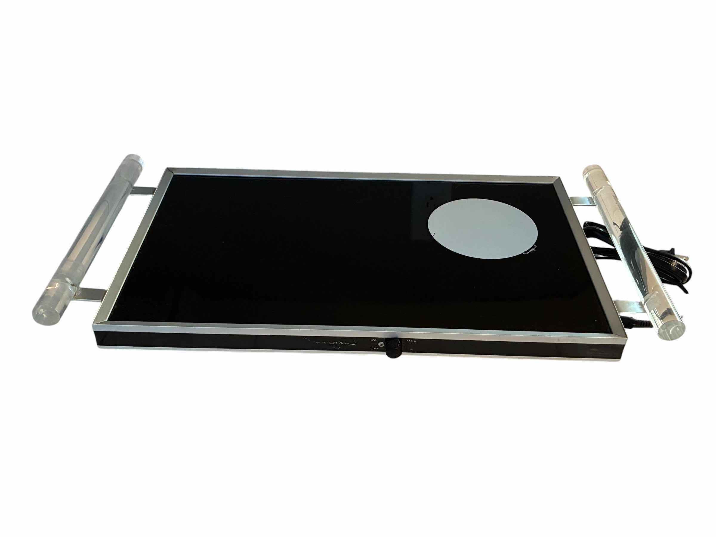 Photo 1 of ELECTRIC BUFFET SERVICE MORGAN BLACK & WHITE HOT PLATE TRAY 24“ X 12“