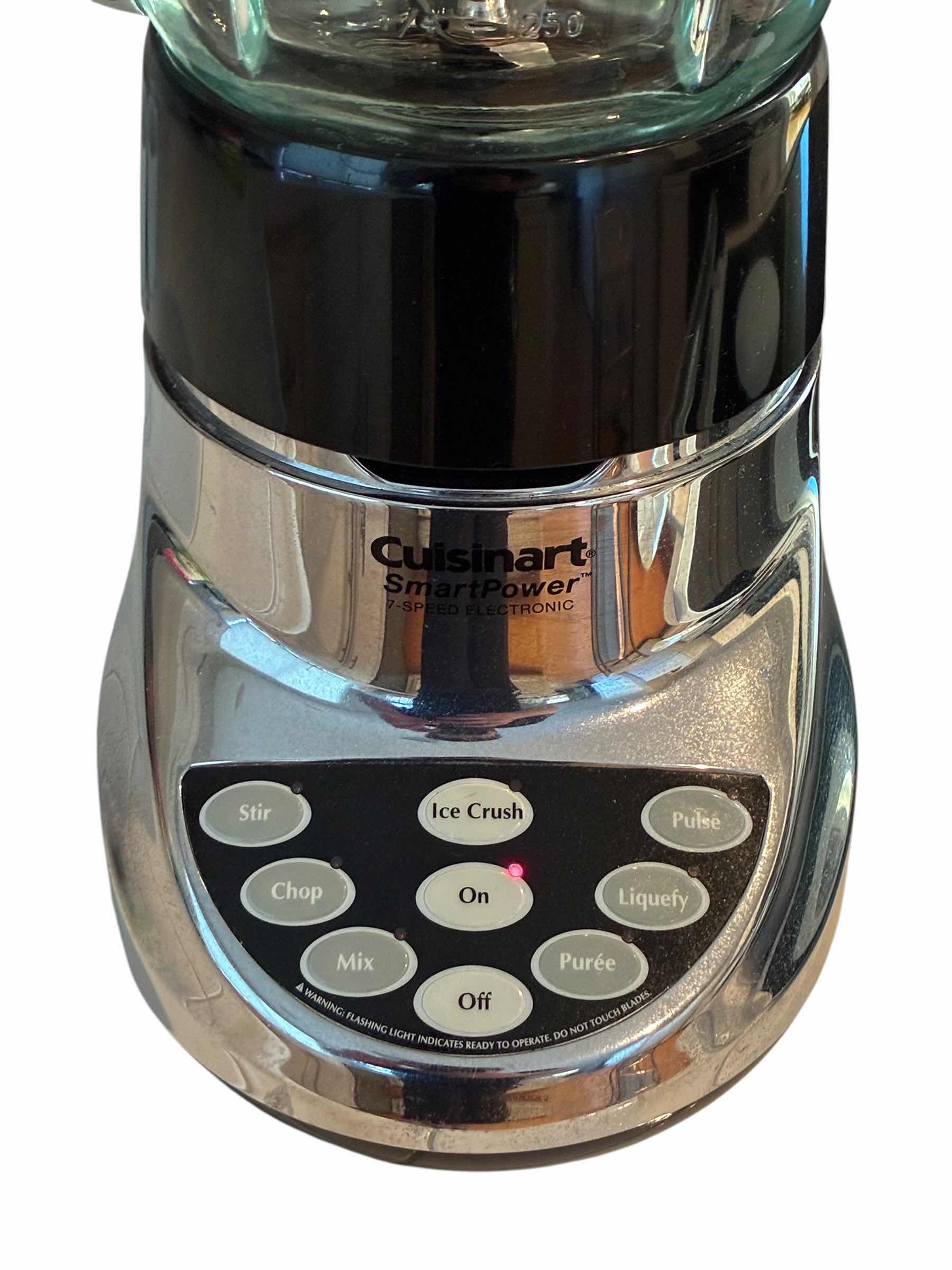 Photo 1 of CUISINART SMARTPOWER 7-SPEED ELECTRONIC STAINLESS STEEL & GLASS BLENDER