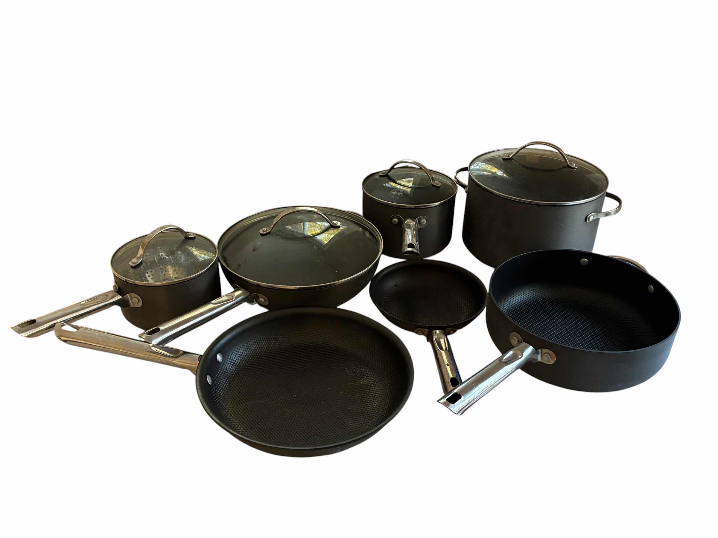 Photo 1 of KIRKLAND PRO 7PC POT, PAN & SKILLET SET W LIDS