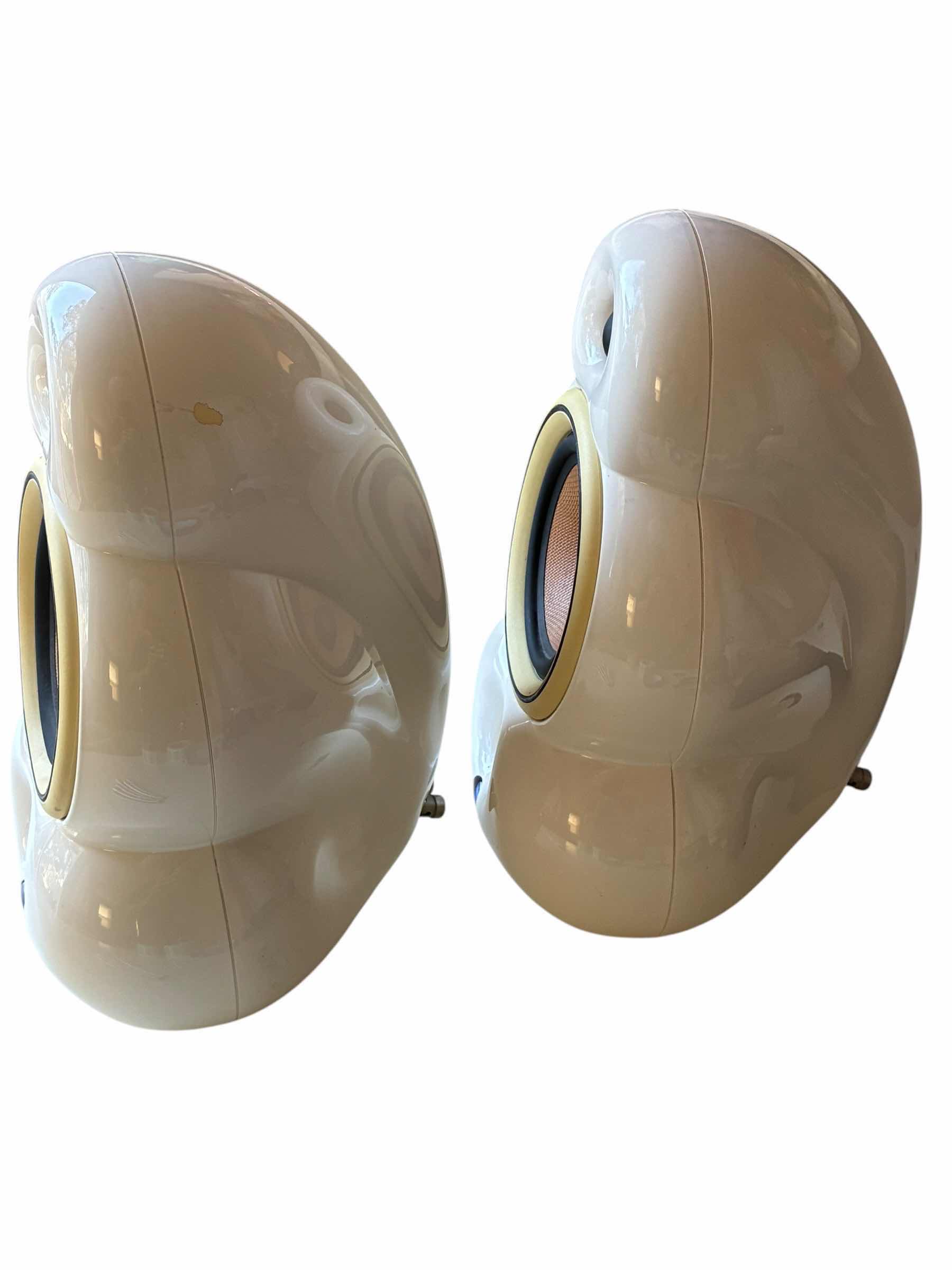 View 2 of BLUE ROOM WHITE BUBBLED LOUDSPEAKERS W BRUSHED STEEL LEGS (6)