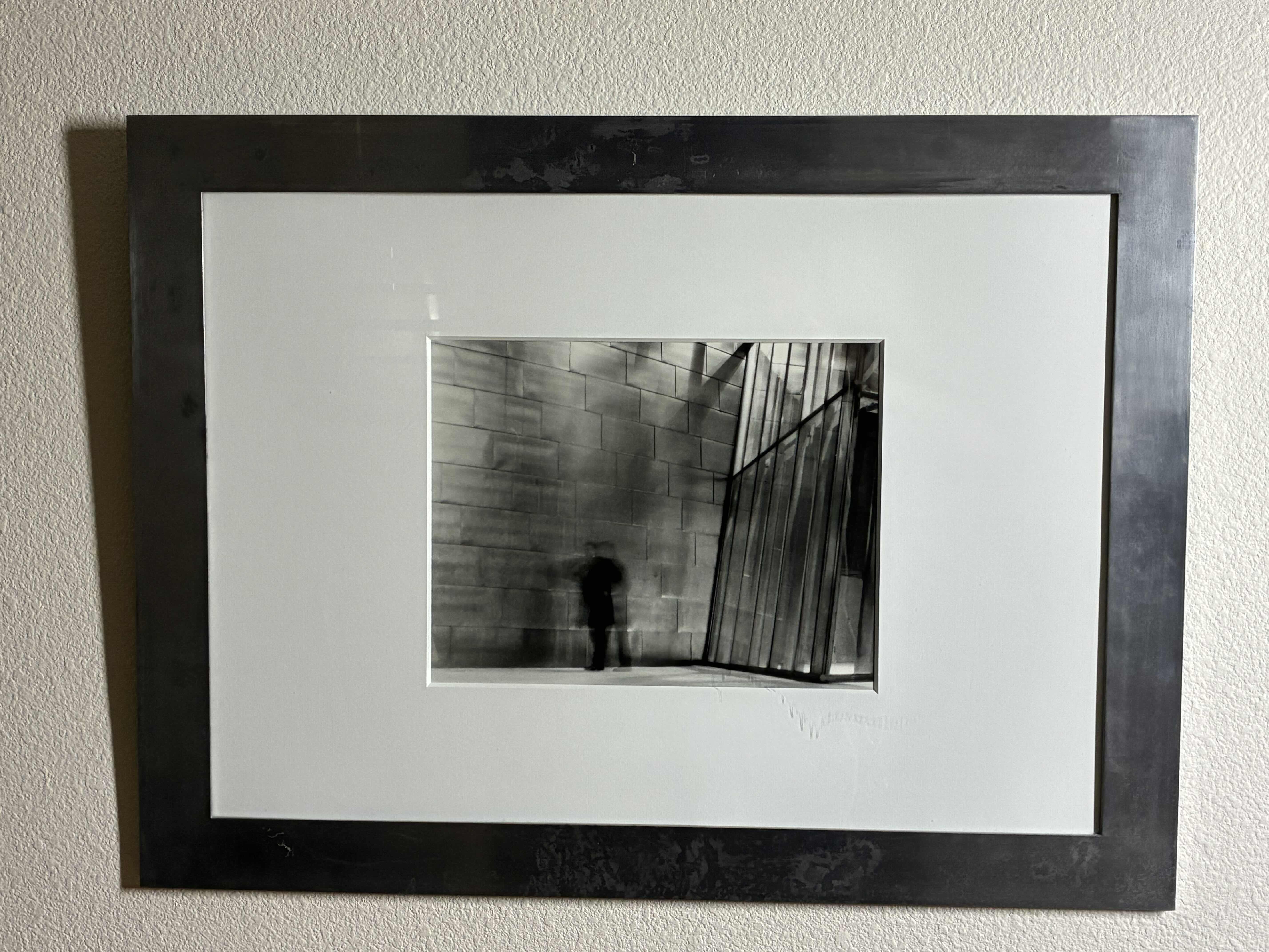 Photo 1 of BLACK & WHITE BLURRED FIGURE FRAMED PHOTOGRAPH ARTWORK 31“ X 23“