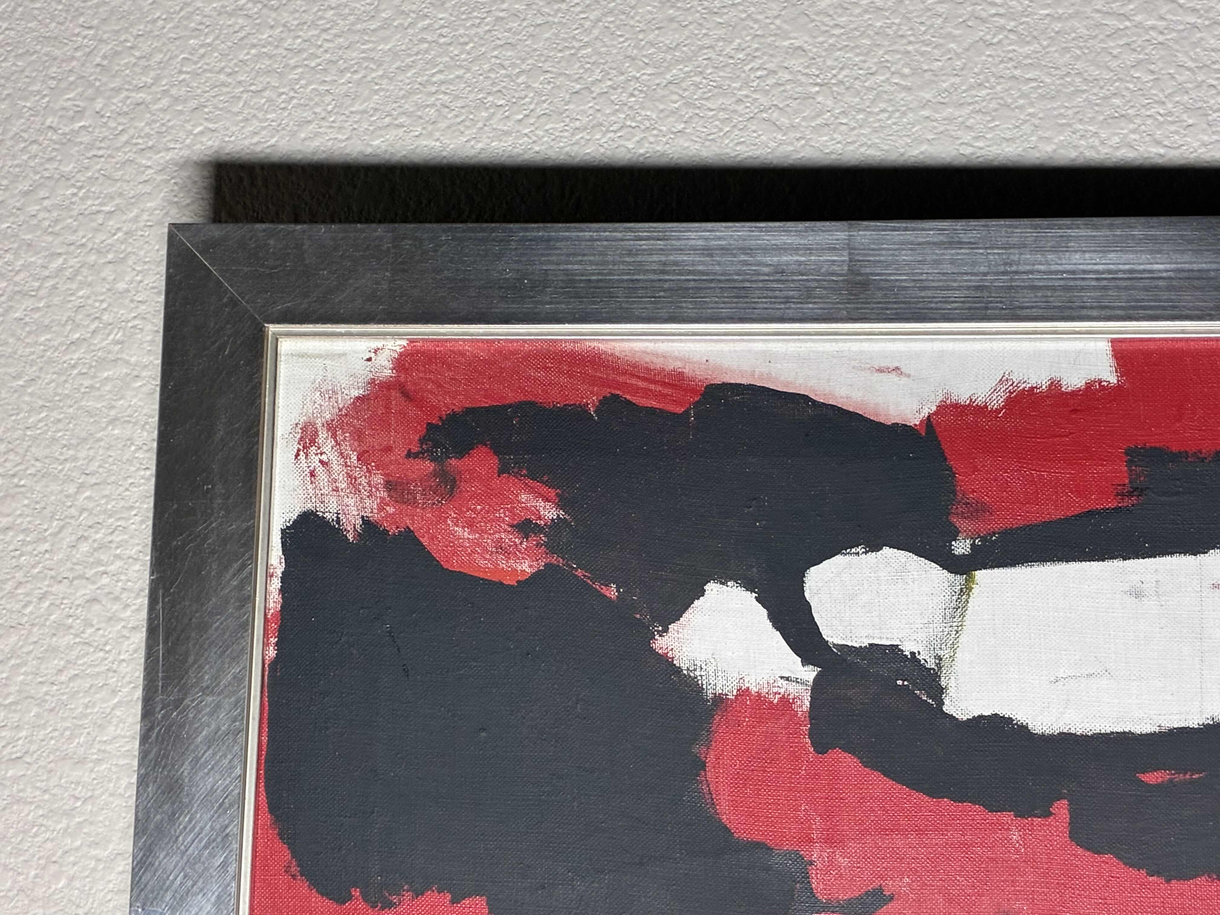 Photo 1 of ABSTRACT CROWD SIGNED BY ARTIST FRAMED CANVAS ARTWORK 41.5“ X 25.5“