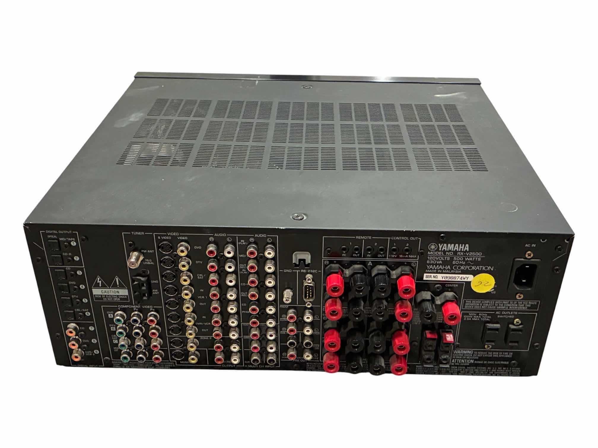 Photo 1 of YAMAHA NATURAL SOUND AV RECEIVER RXV2500