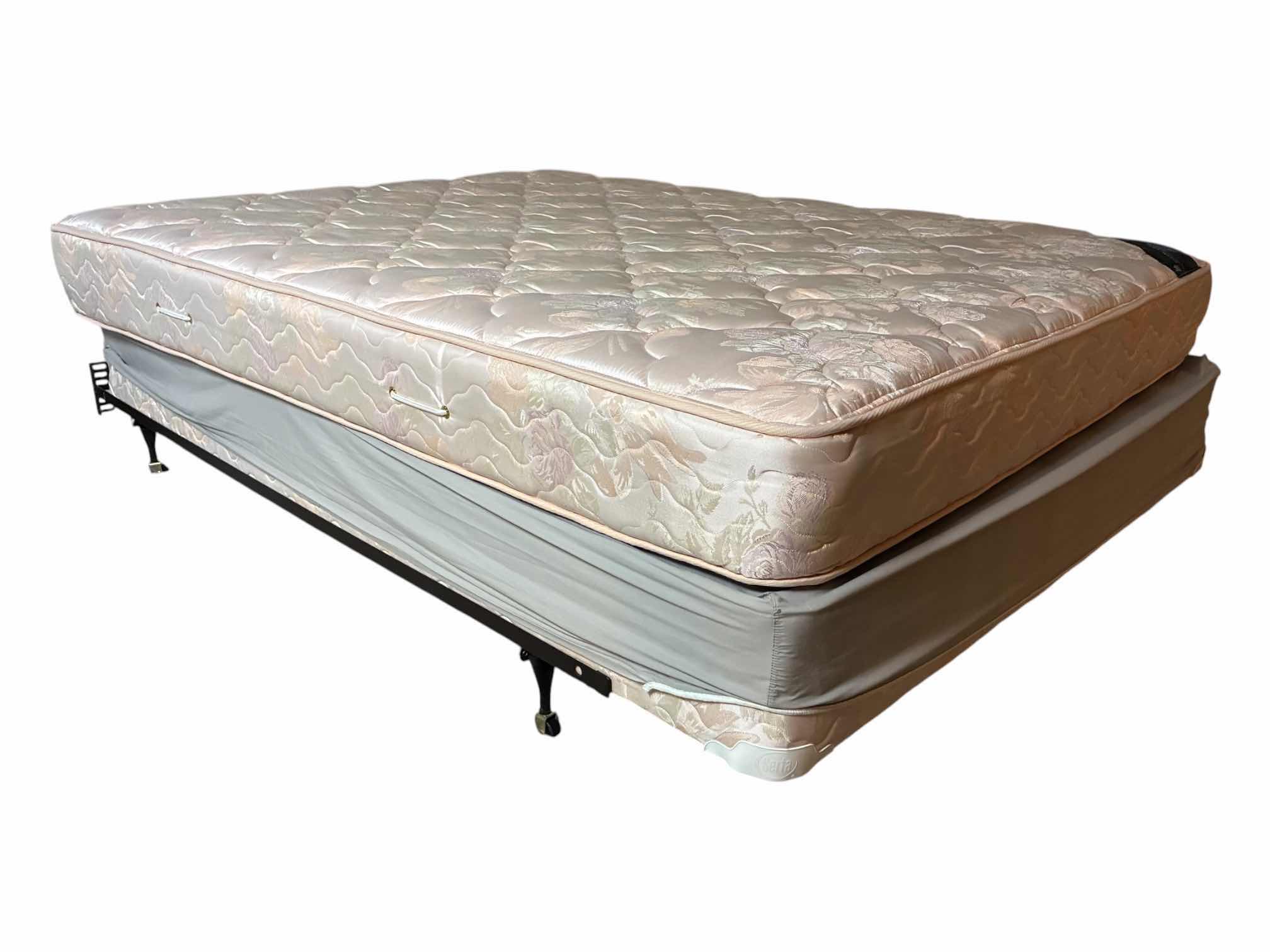 Photo 1 of SERTA DRAMA QUILTED TOP QUEEN MATTRESS & BOXSPRING W BEDDING