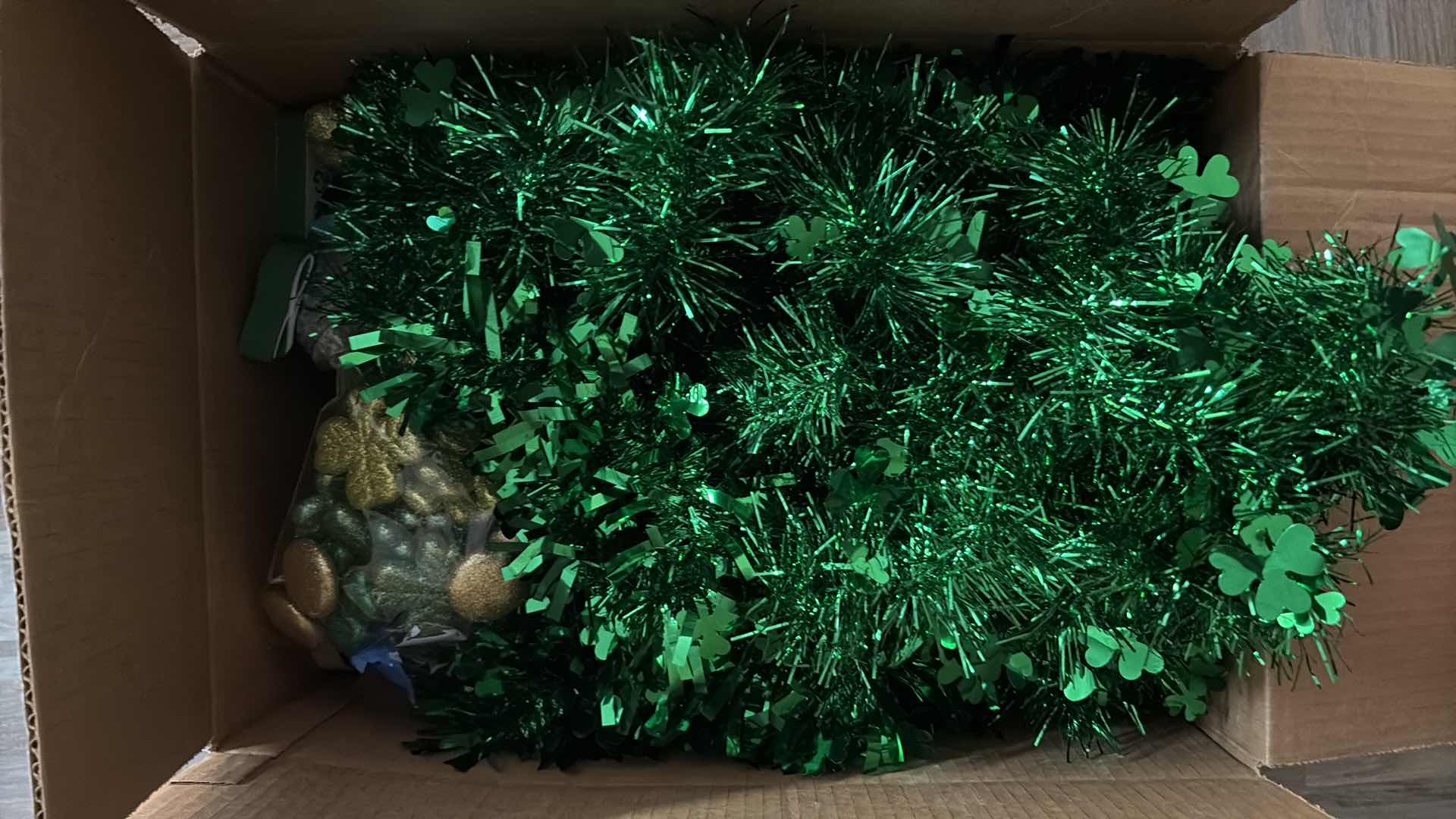 Photo 1 of (2)SMALL BOXES OF ST. PATRICK DECORATIONS