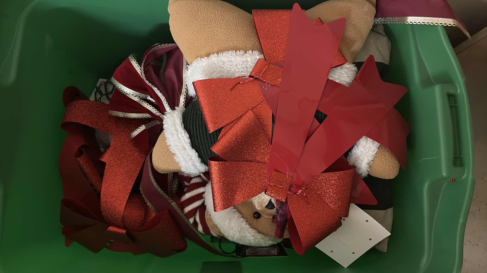 Photo 1 of EXTRA LARGE CONTAINER OF CHRISTMAS DECOR