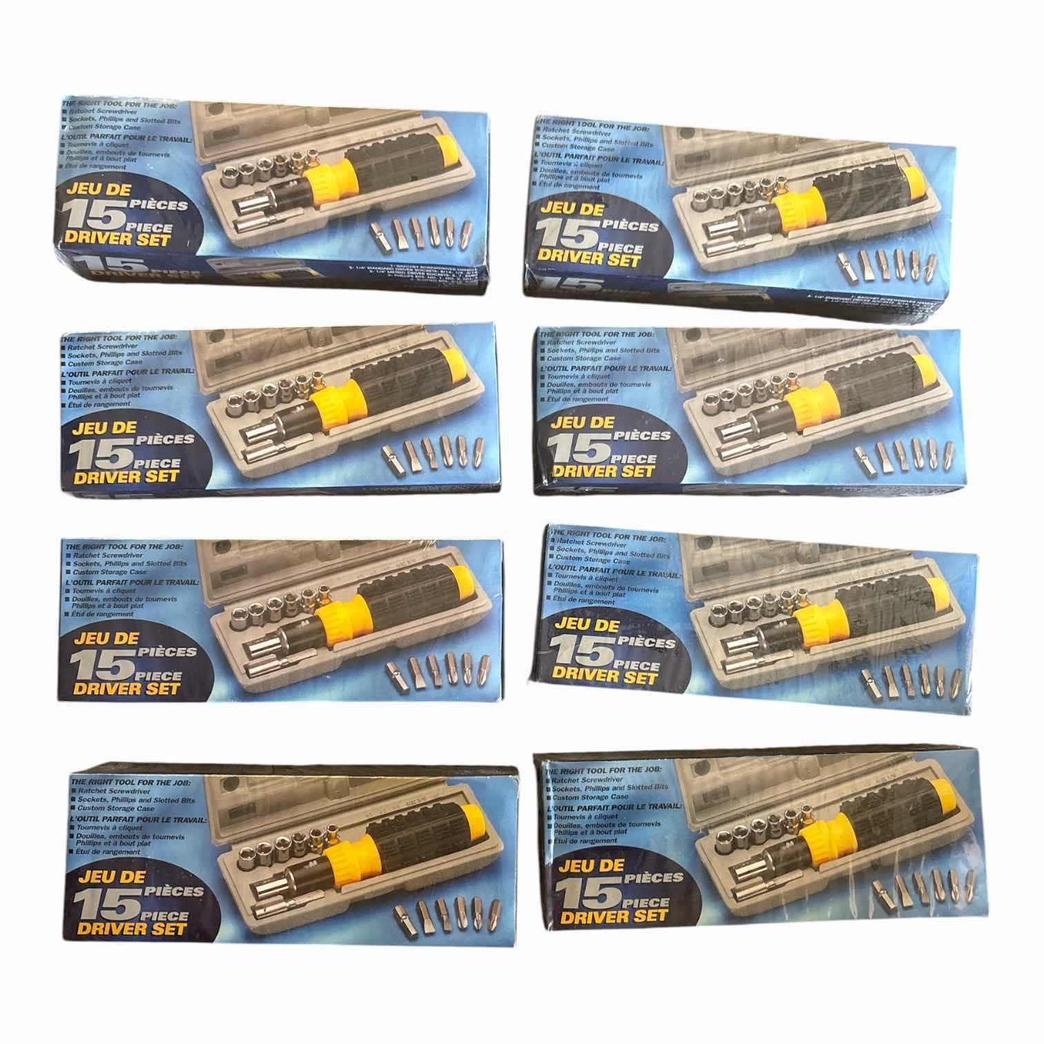Photo 1 of NIB (8)PCS HANDYMAN 15-PIECE DRIVER SET $80