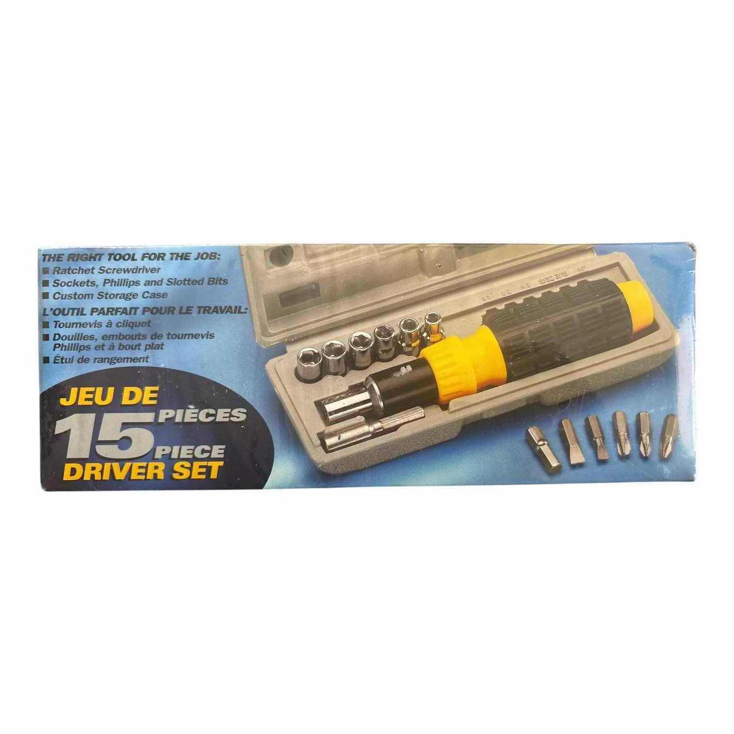 Photo 1 of NIB (8)PCS HANDYMAN 15-PIECE DRIVER SET $80