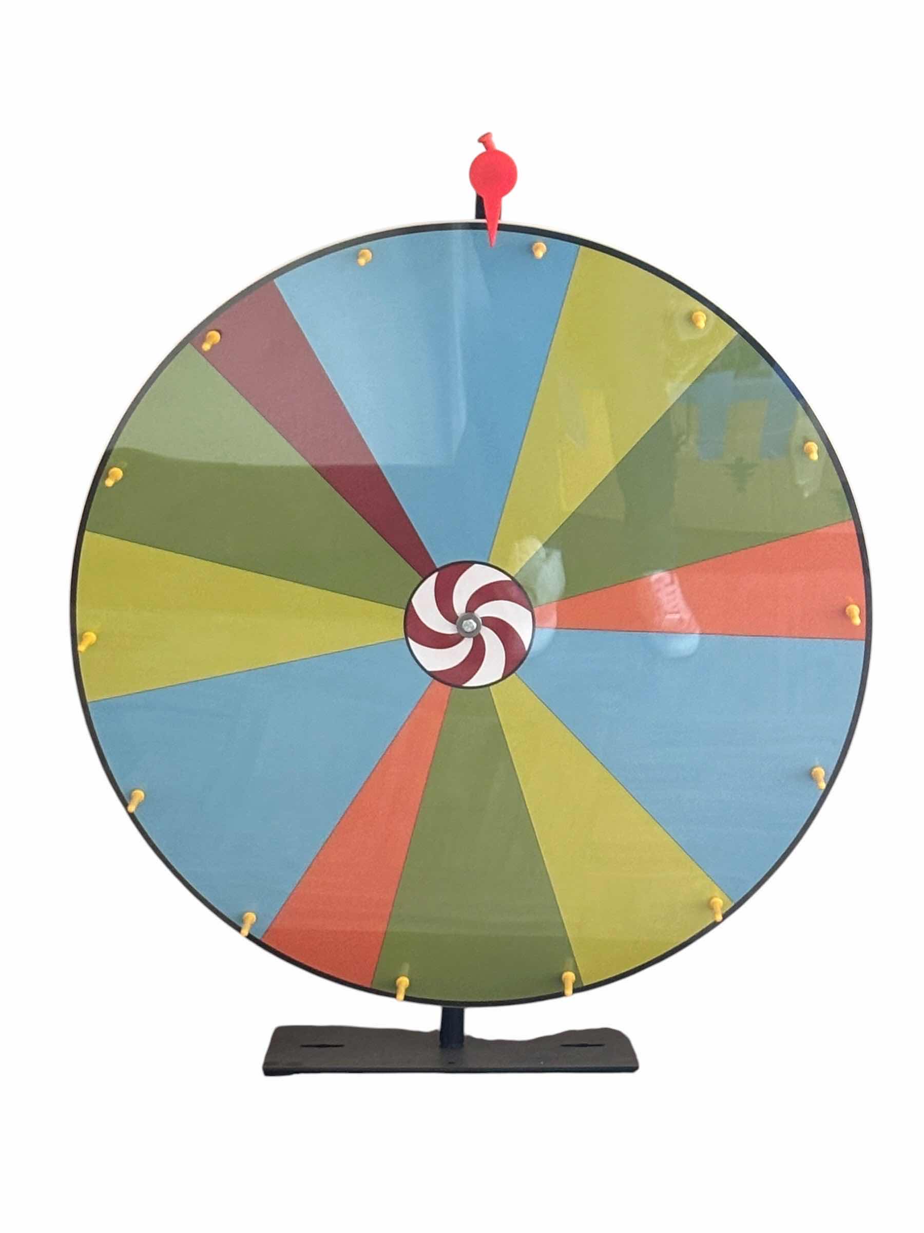 Photo 1 of TABLETOP PRIZE WHEEL WITH ORIGINAL BOX INCLUDING ADDITIONAL REPLACEMENT BOARDS