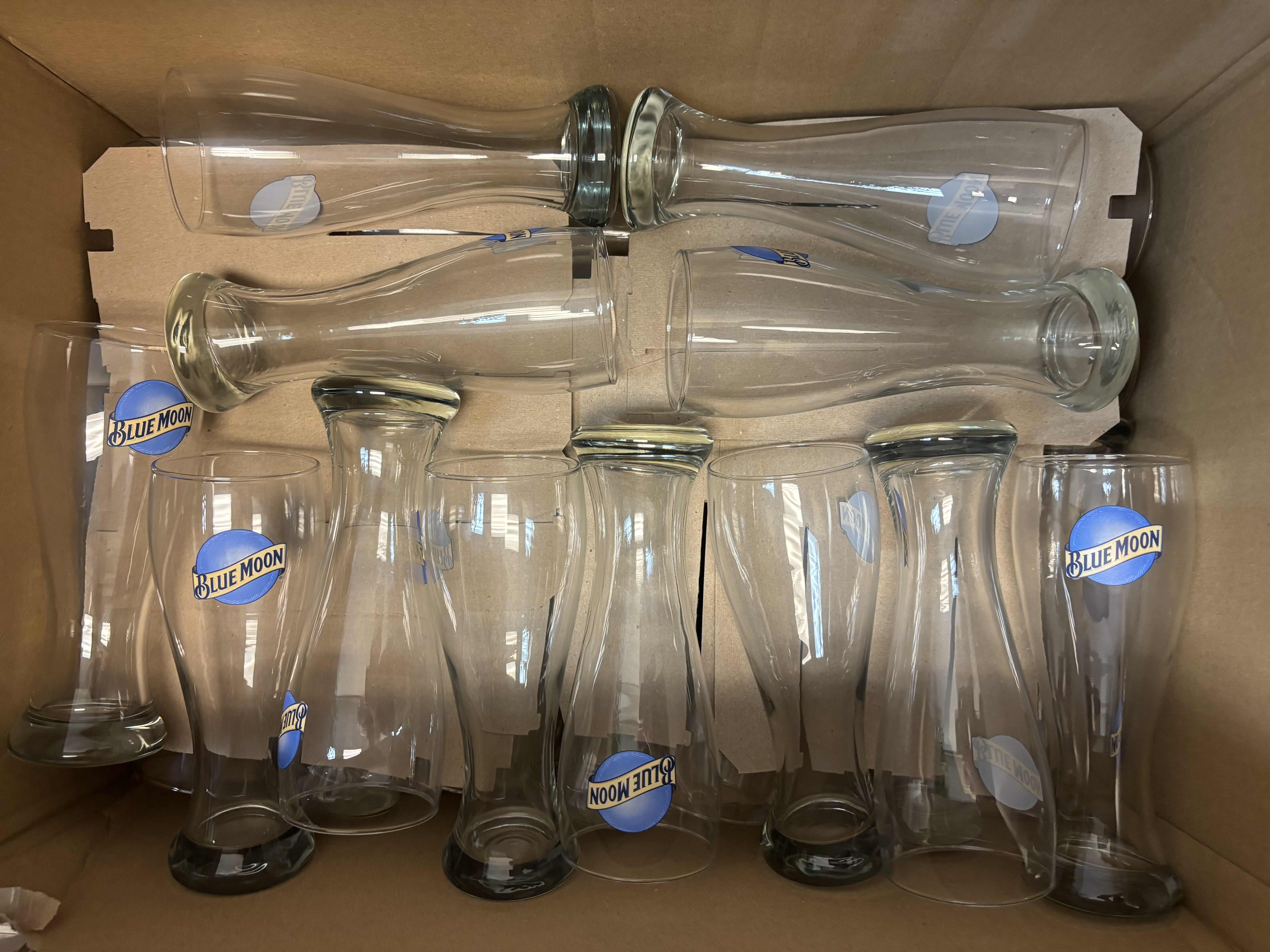 View 2 of BLUE MOON PILSNER BEER GLASSES (APPROXIMATELY 24)