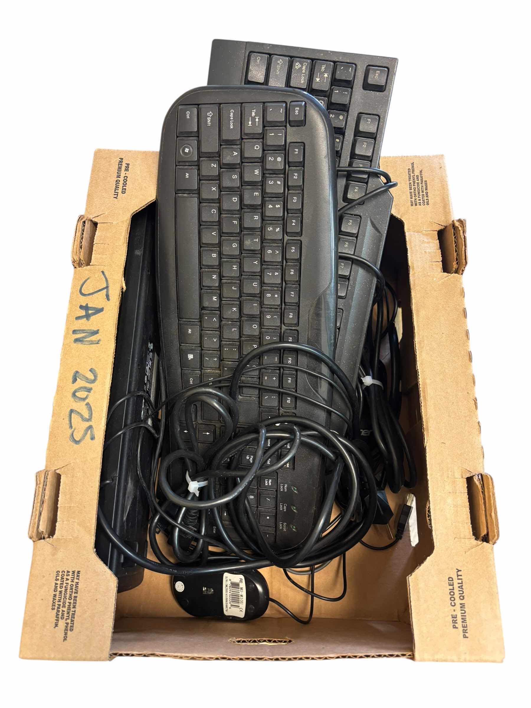 Photo 1 of KEYBOARDS (3) & MONITORS (2)