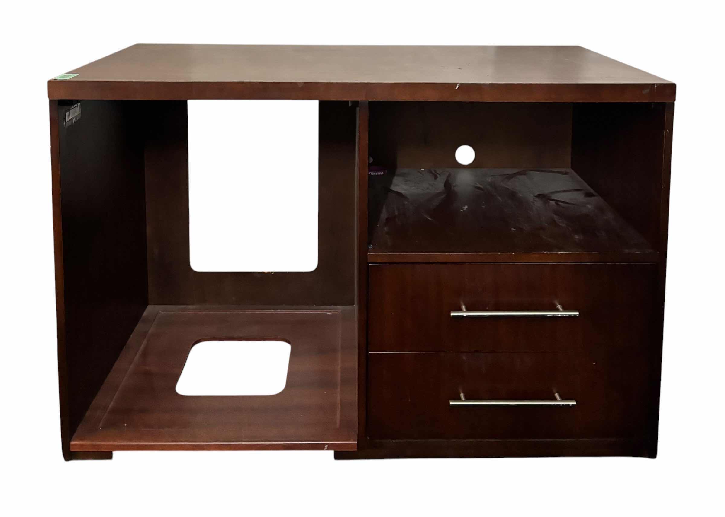 Photo 1 of COMMERCIAL GRADE KITCHEN CABINET WITH DEDICATED OPENING FOR MINI FRIDGE & 2 DRAWERS 48”L X 24” W X H31”