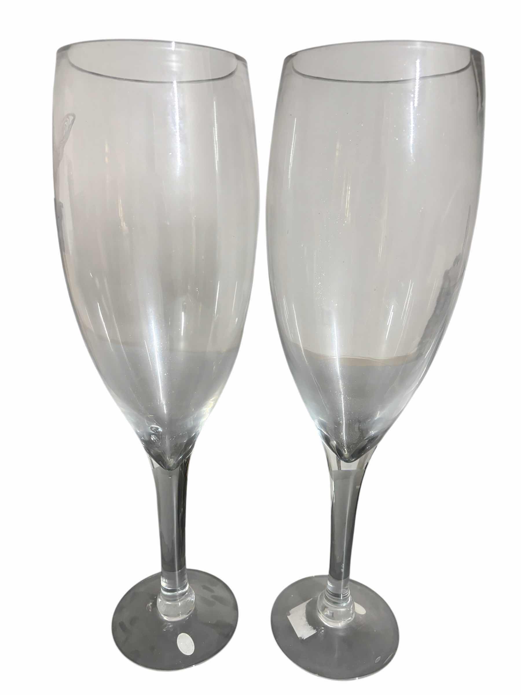 Photo 1 of LARGE NOVELTY/DECORATION WINE GLASSES H20”