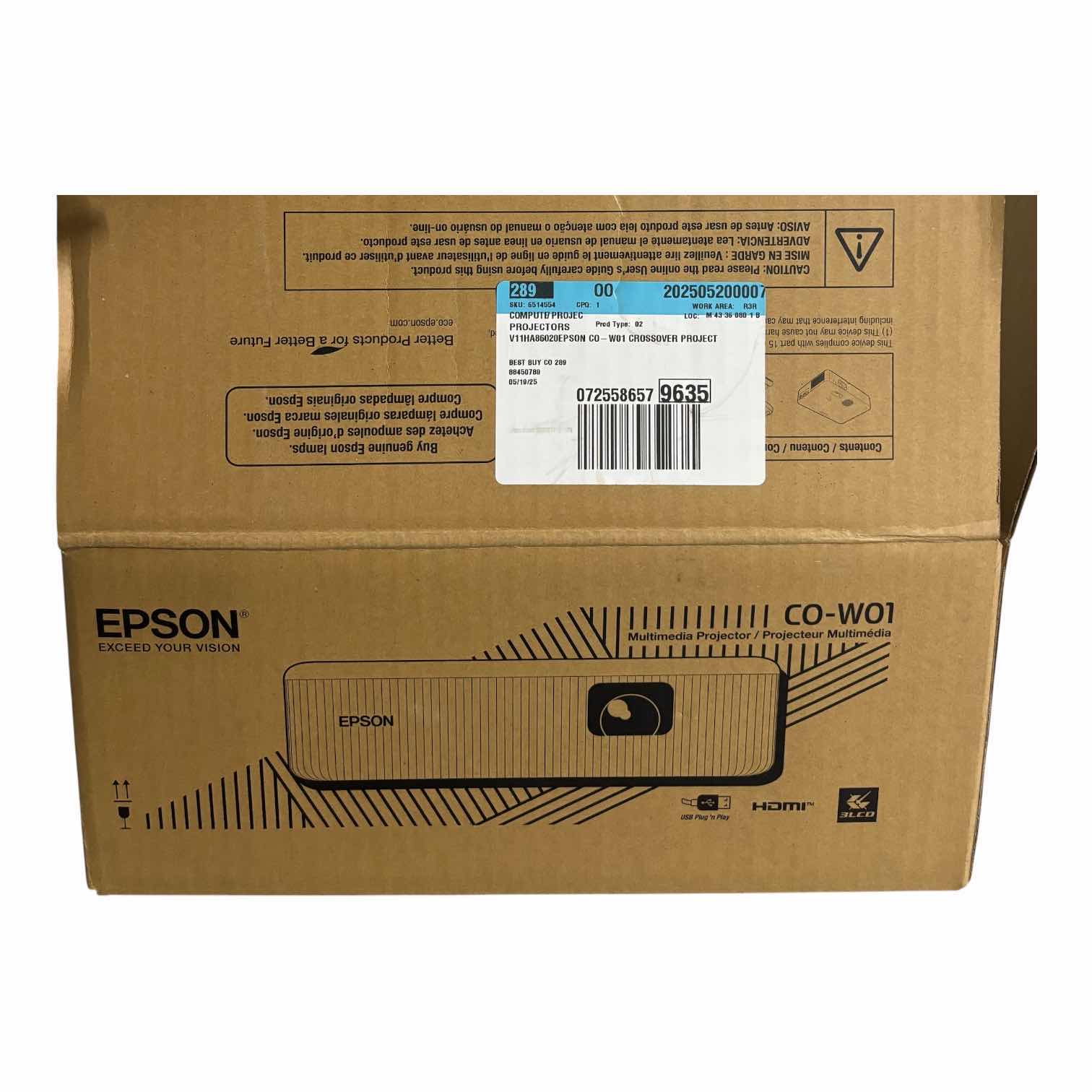 Photo 1 of EPSON HOME CINEMA 760HD IN ORIGINAL BOX