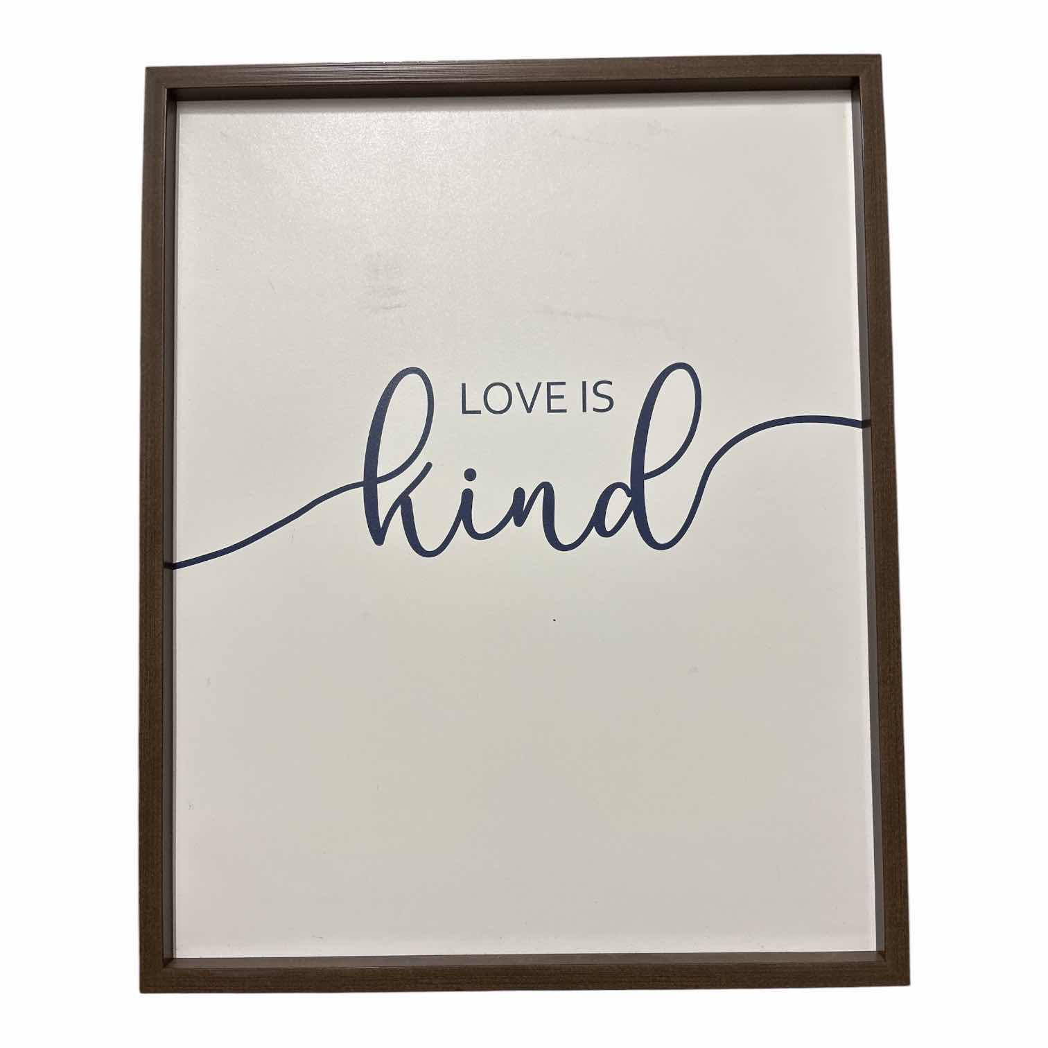 Photo 1 of (2)PCS LOVE PATIENT AND KIND WALL ART 17”X21”