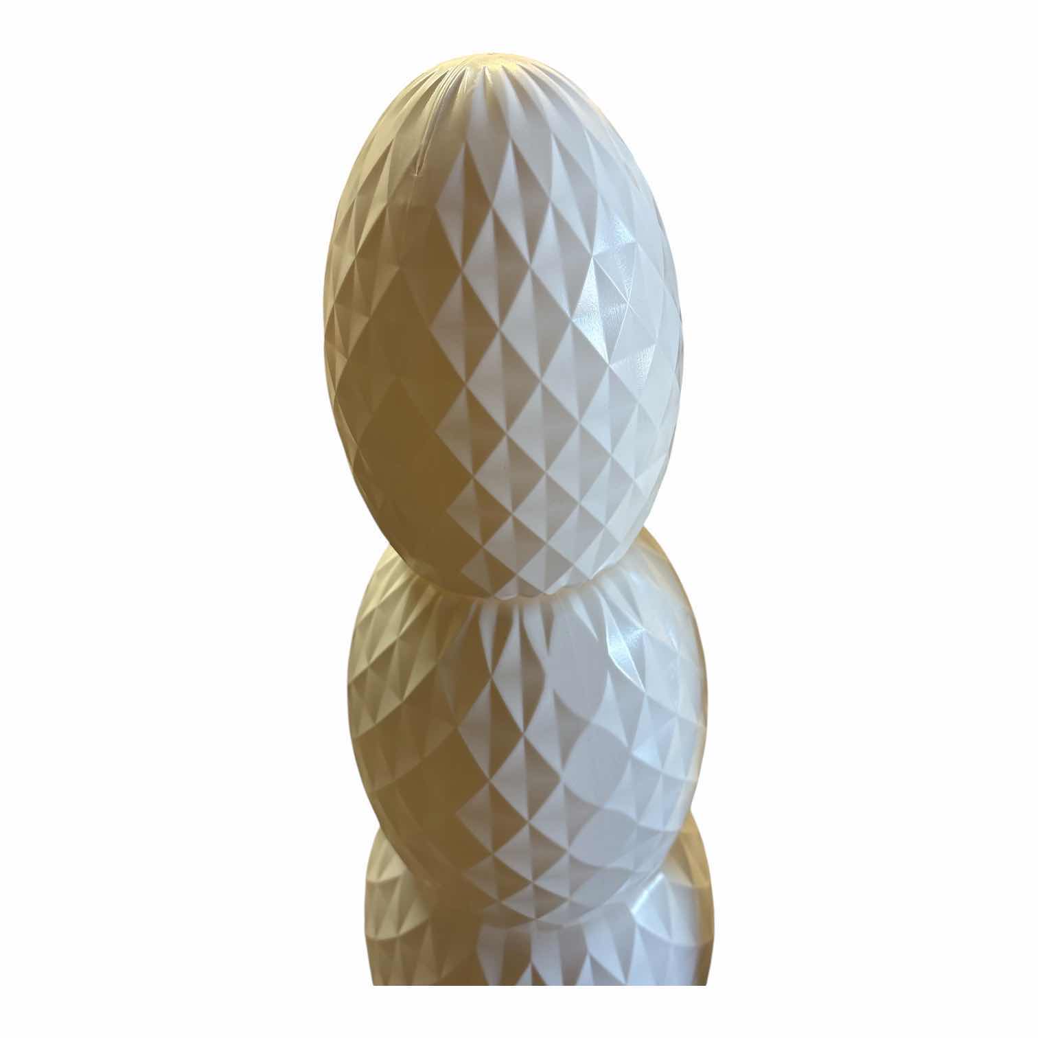 Photo 1 of (2)PCS WHITE STACKABLE EASTER EGGS H25”