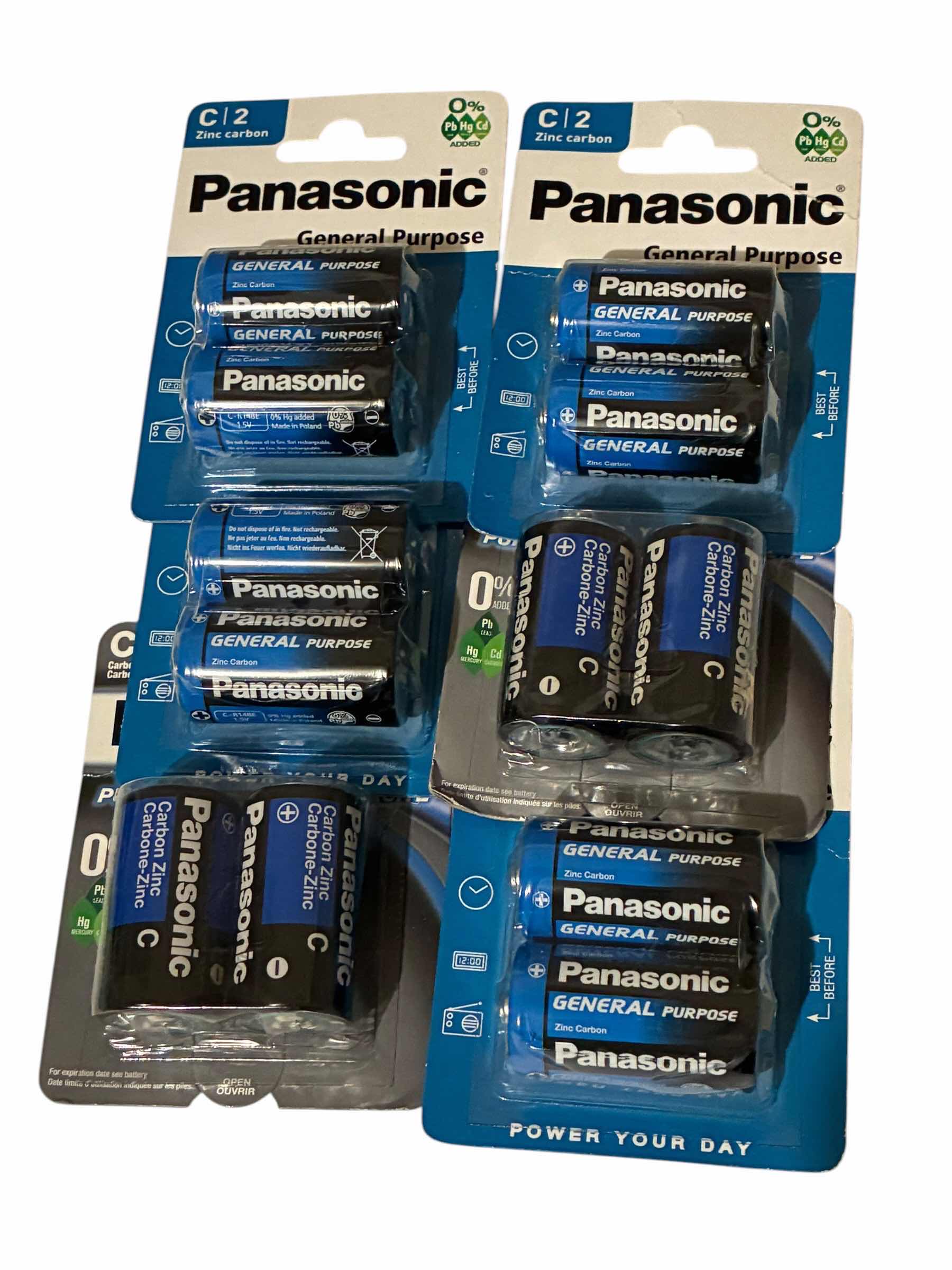 Photo 1 of PANASONIC C2 BATTERIES 2-PACKS (6)