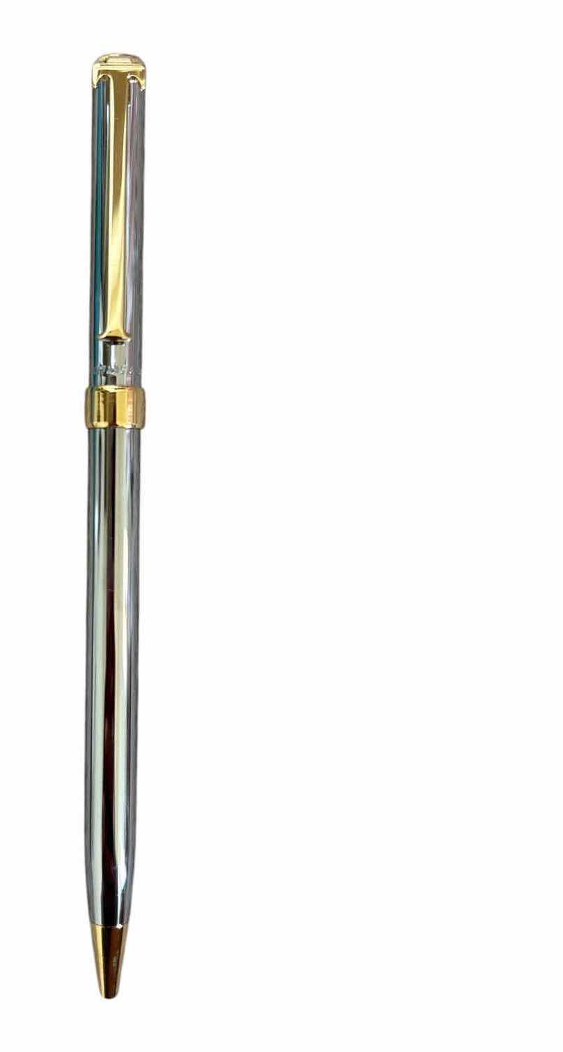 Photo 1 of TIFFANY & CO. SILVER & GOLD-TONE T CLIP BALLPOINT PEN W/TIFFANY  & CO. INSCRIPTION L5”