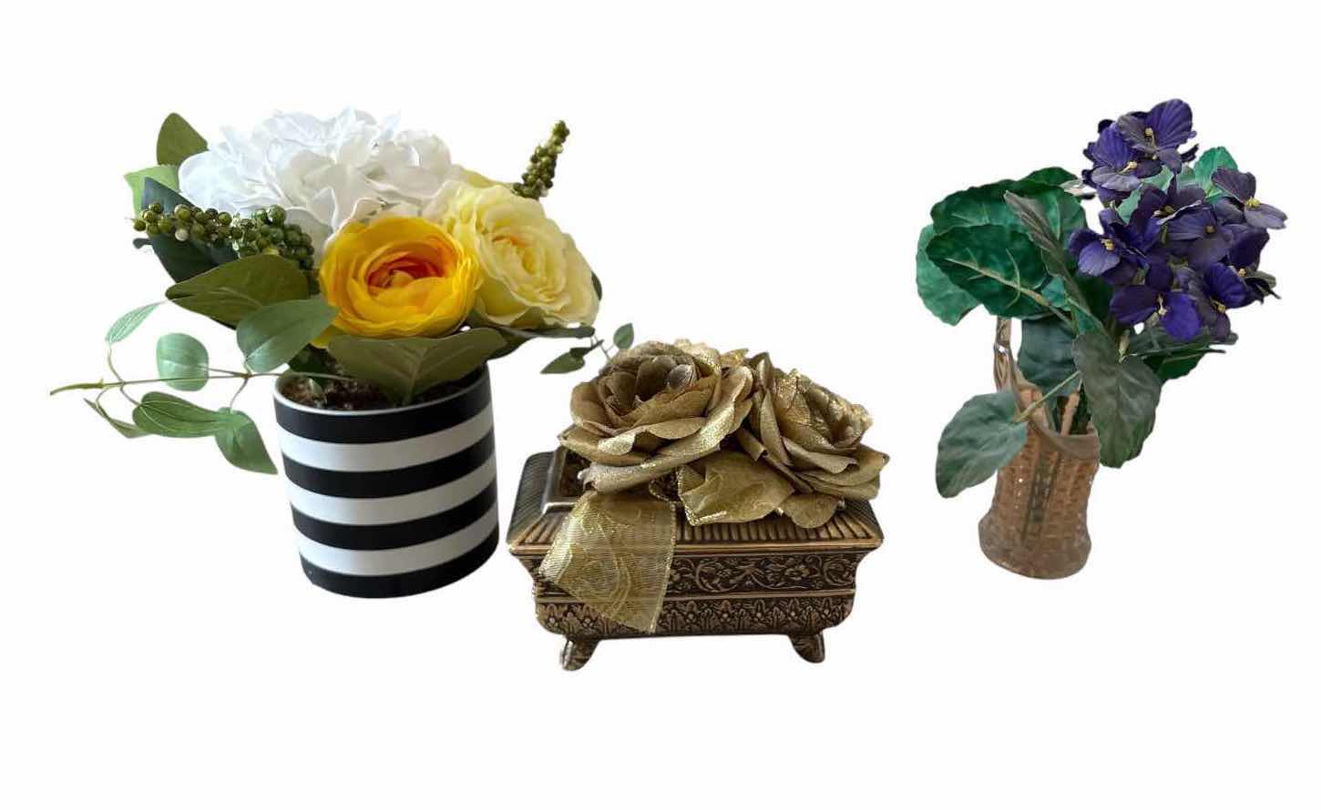 Photo 1 of (6)PCS ARTIFICIAL FLORAL ARRANGEMENTS & DECOR