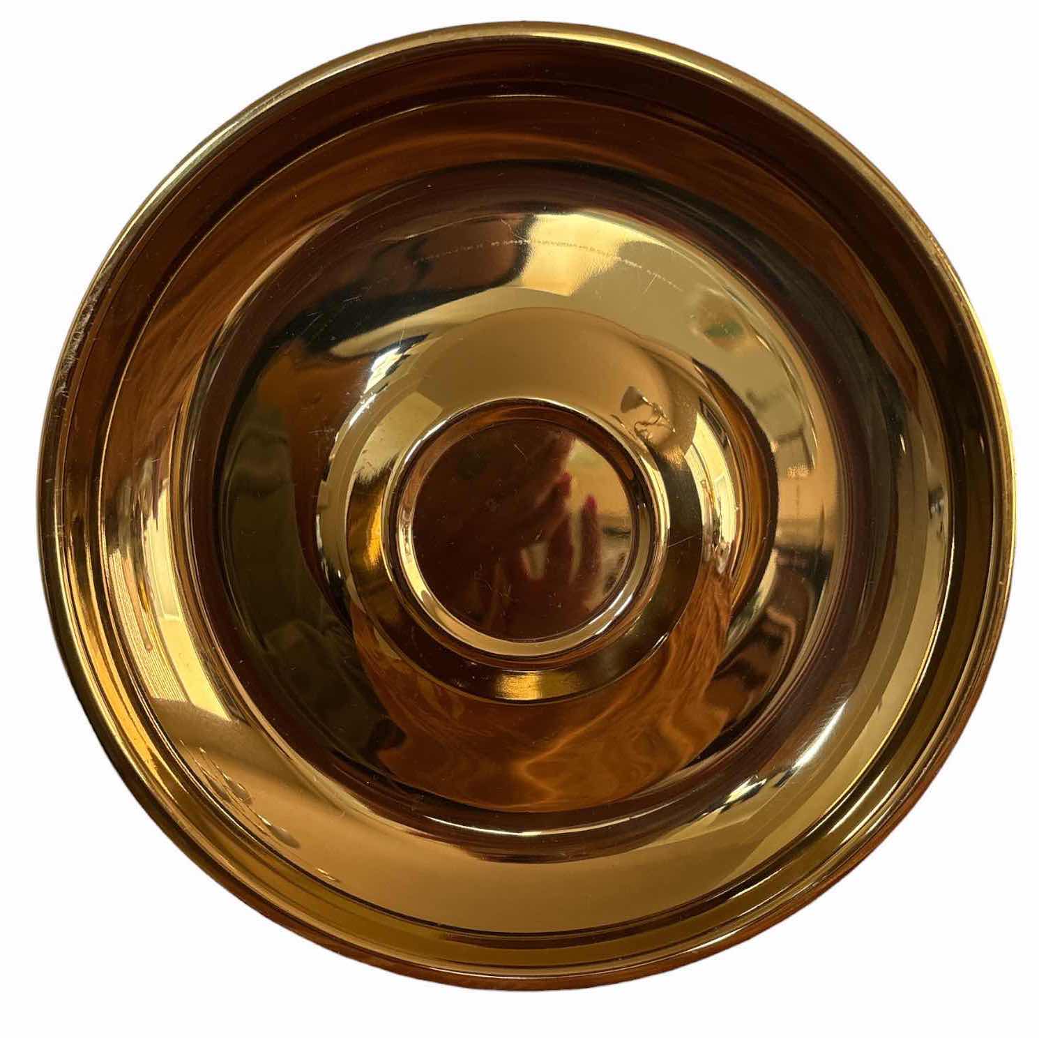 Photo 1 of MIKASA CHRISTMAS JOY GOLD HOSTESS PLATTER – WY181/602 IN ORIGINAL BOX D10.5”