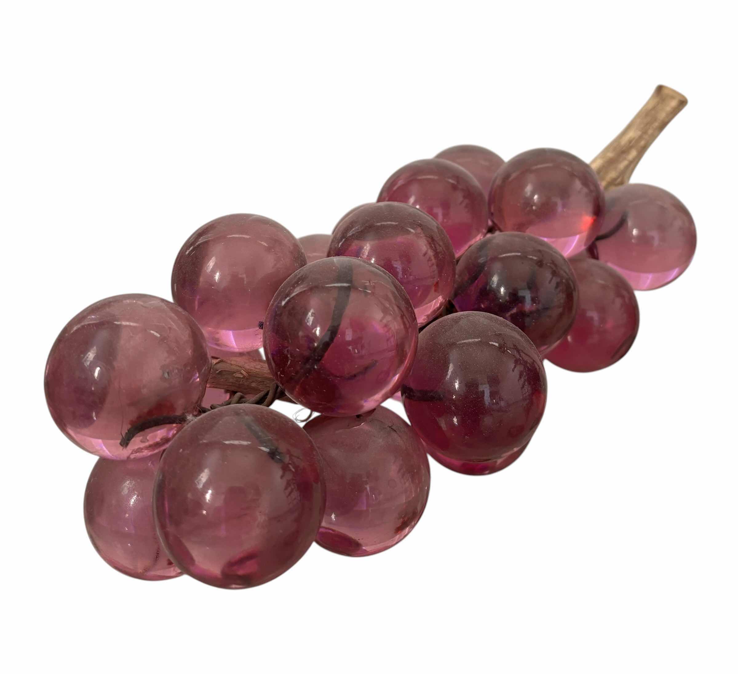 Photo 1 of VINTAGE MCM LUCITE GRAPE CLUSTER 10”L $90
