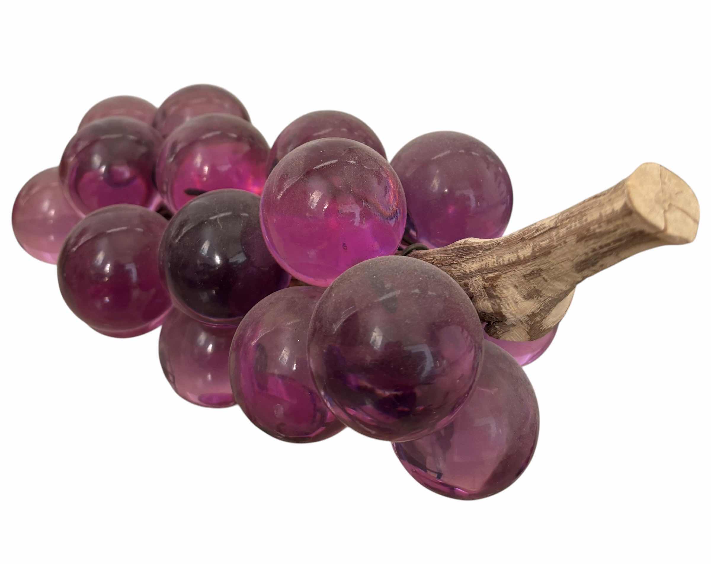 Photo 1 of VINTAGE MCM LUCITE GRAPE CLUSTER 10”L $90