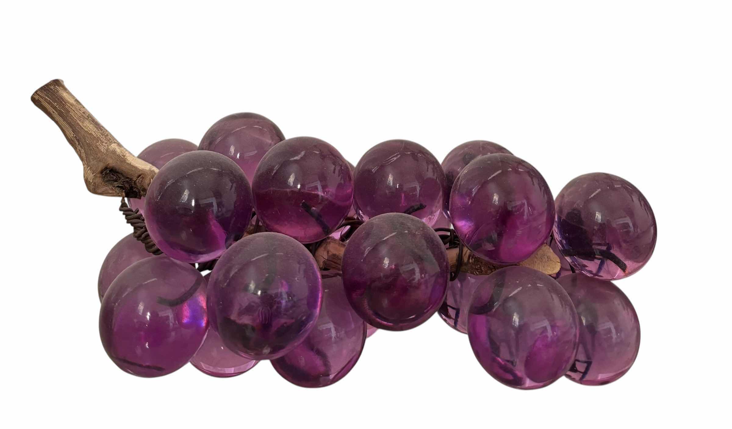 Photo 1 of VINTAGE MCM LUCITE GRAPE CLUSTER 10”L $90