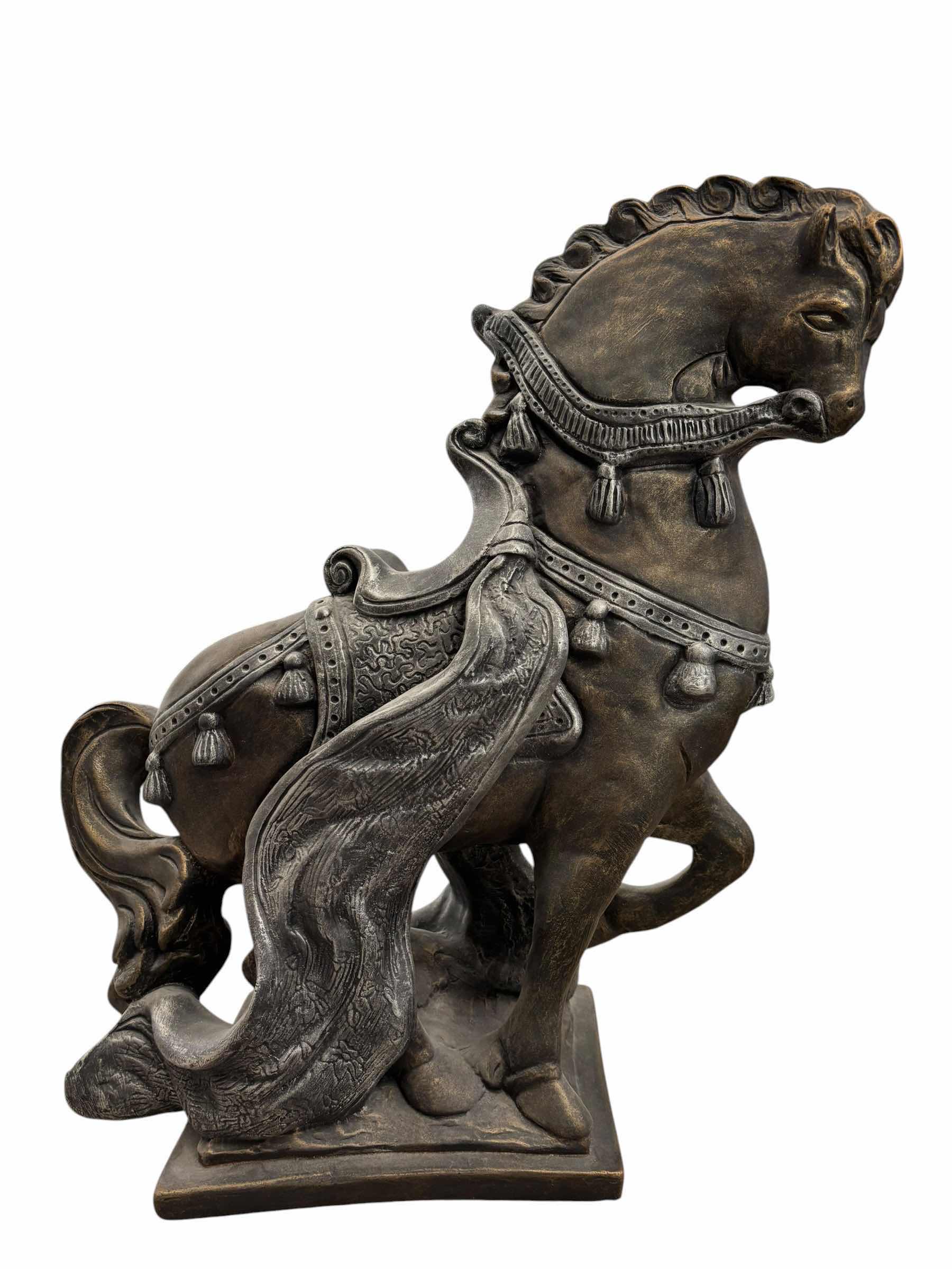 Photo 1 of PLASTER HORSE SCULPTURE H22” $220