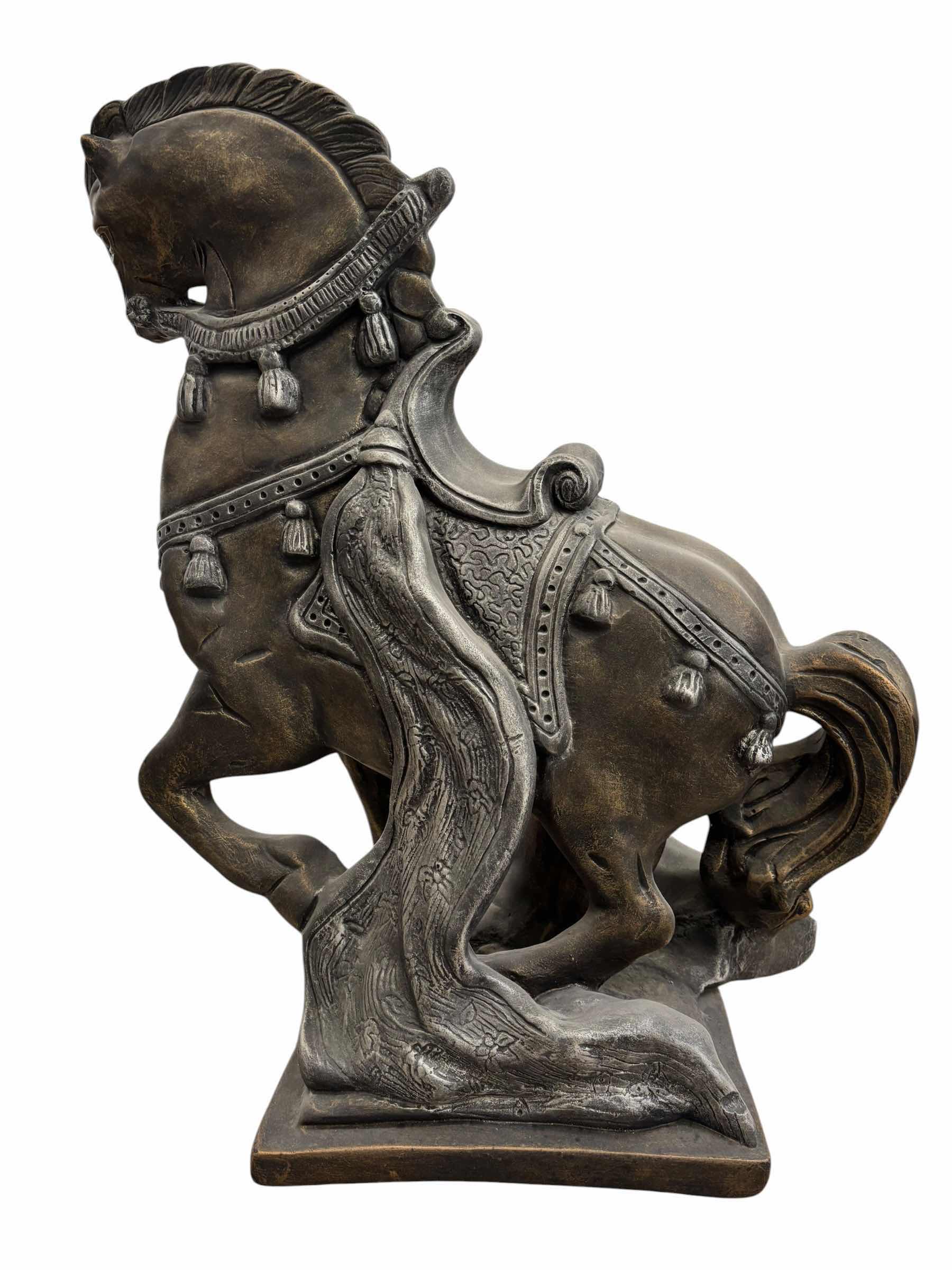 Photo 1 of PLASTER HORSE SCULPTURE H22” $220