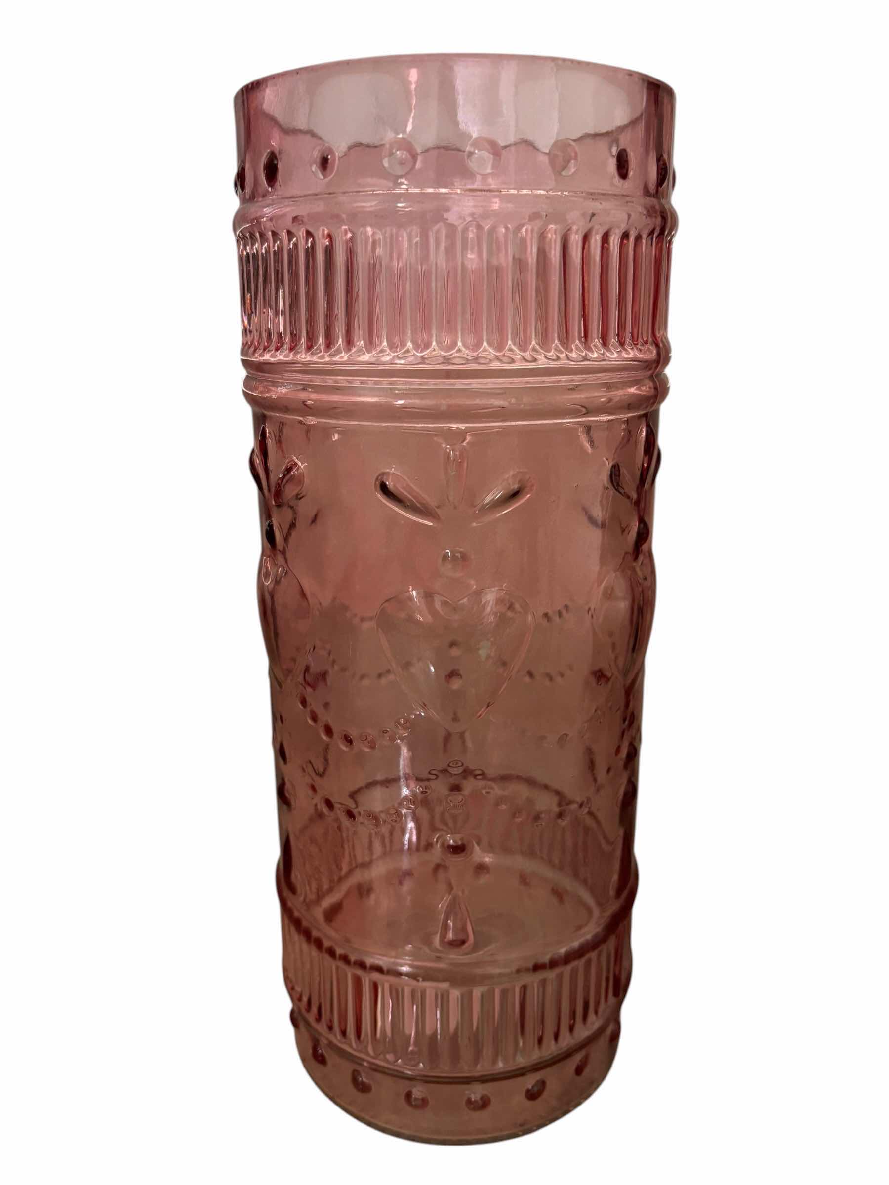 Photo 1 of GLASS VASES (3), TALLEST H10”