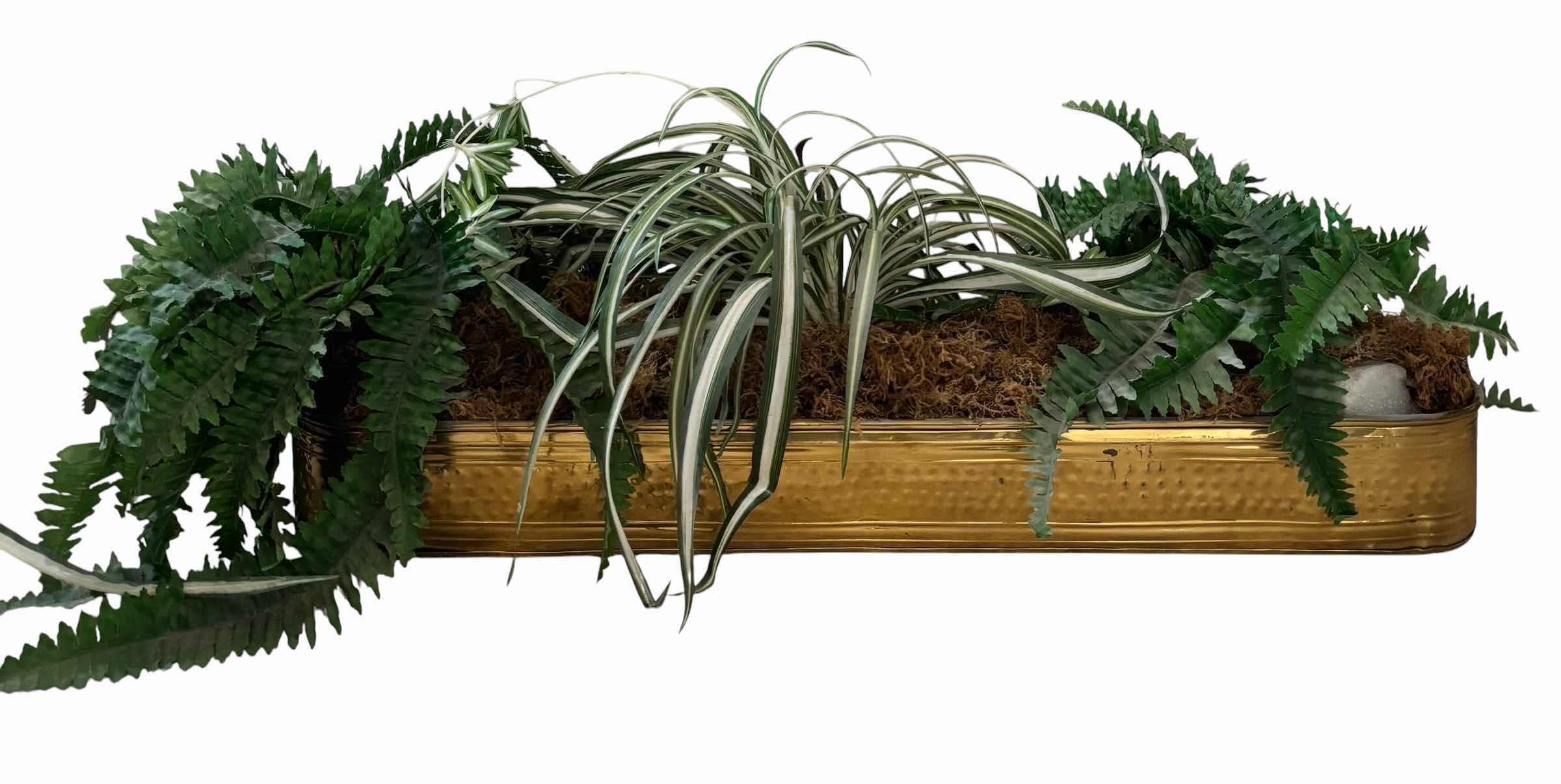 Photo 1 of ARTIFICIAL PLANT IN METAL CONTAINER 36”L
