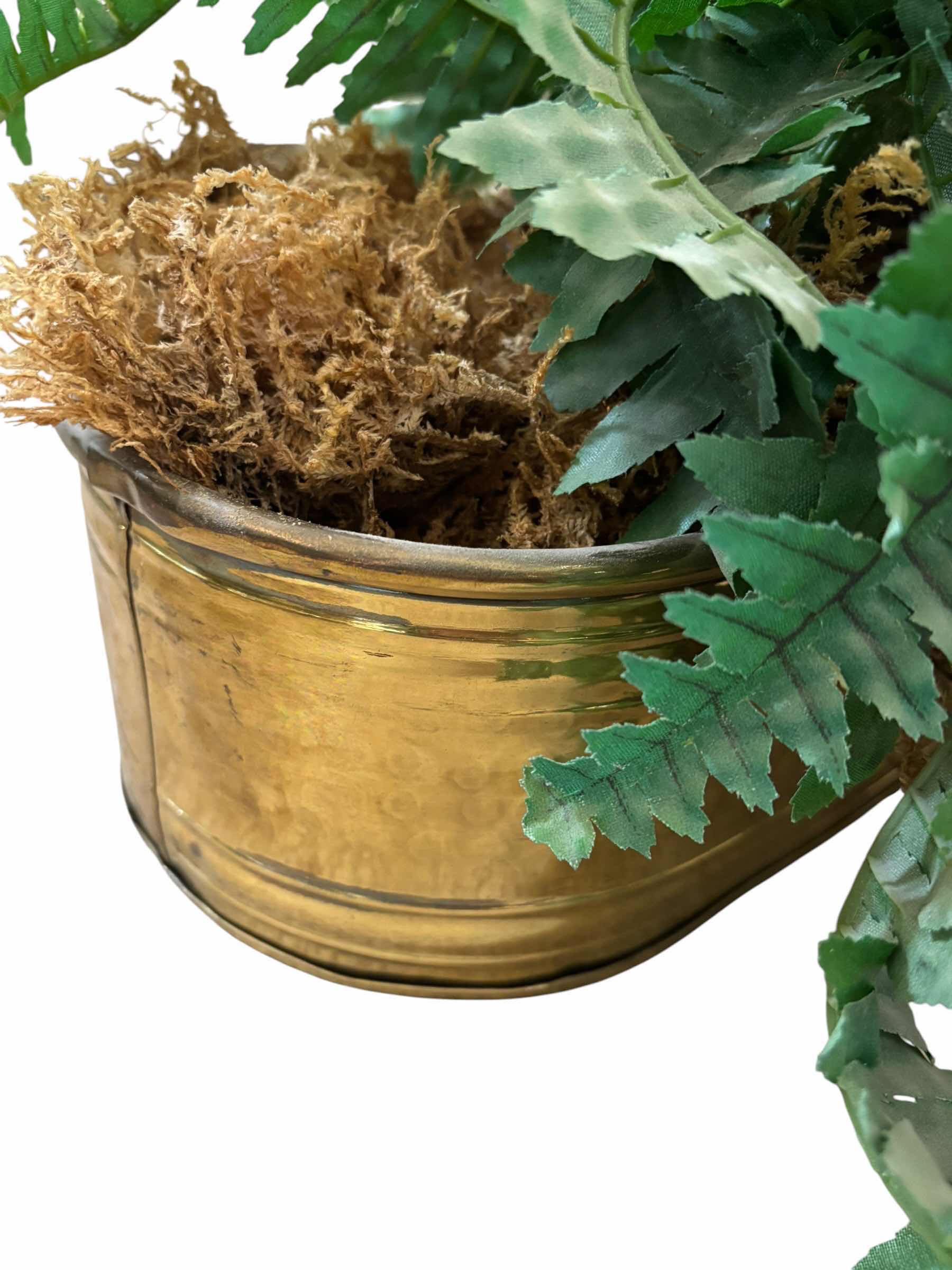 Photo 1 of ARTIFICIAL PLANT IN METAL CONTAINER 36”L