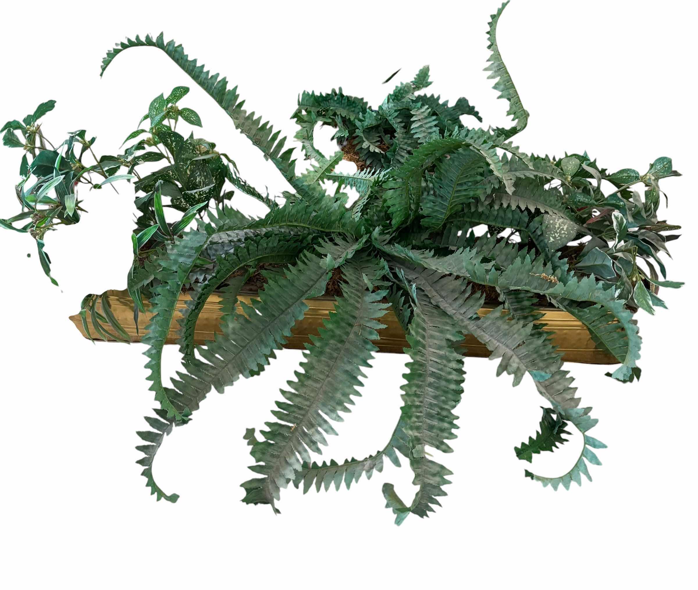 Photo 1 of ARTIFICIAL PLANT IN METAL CONTAINER 36”L