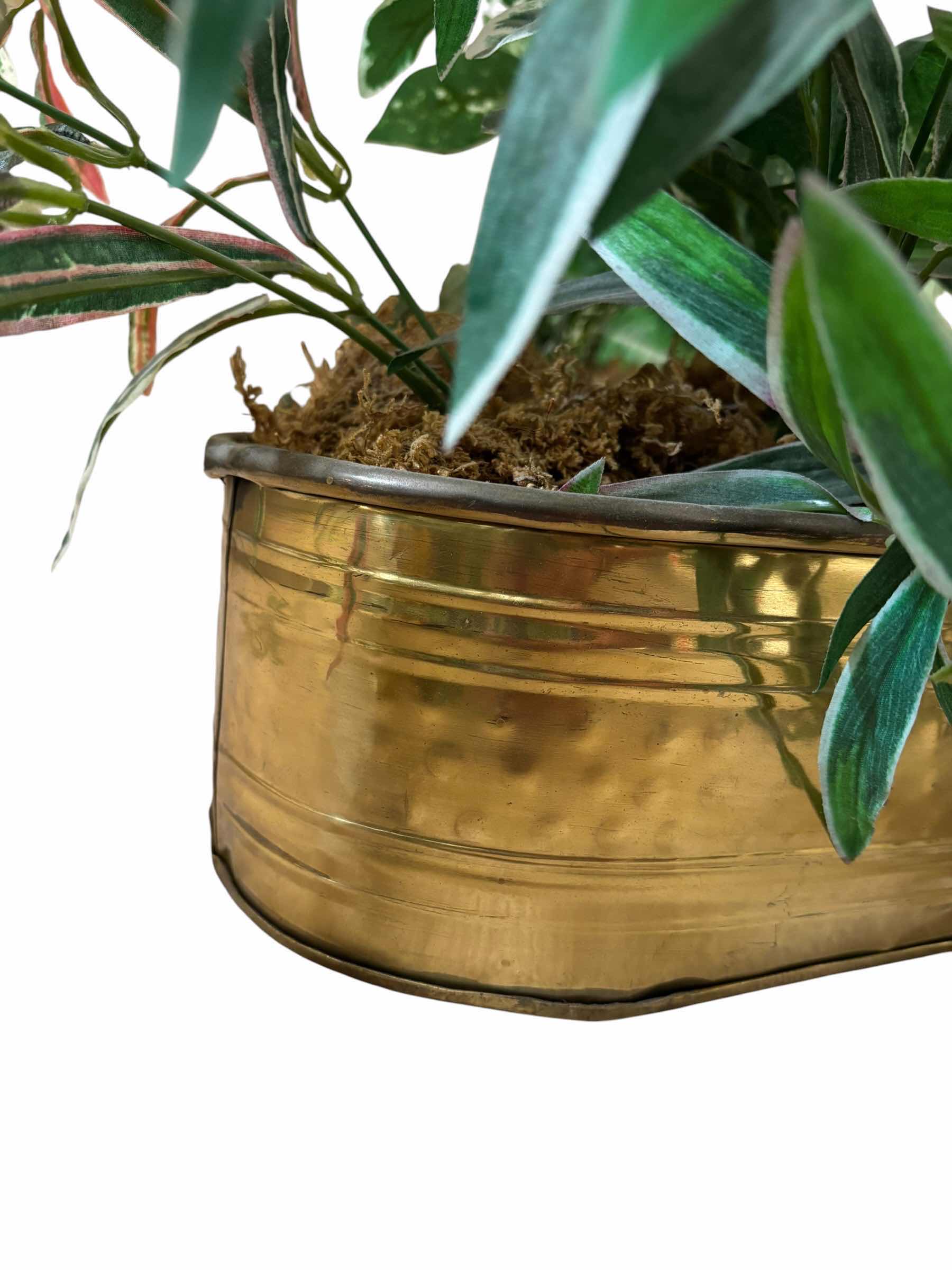 Photo 1 of ARTIFICIAL PLANT IN METAL CONTAINER 36”L